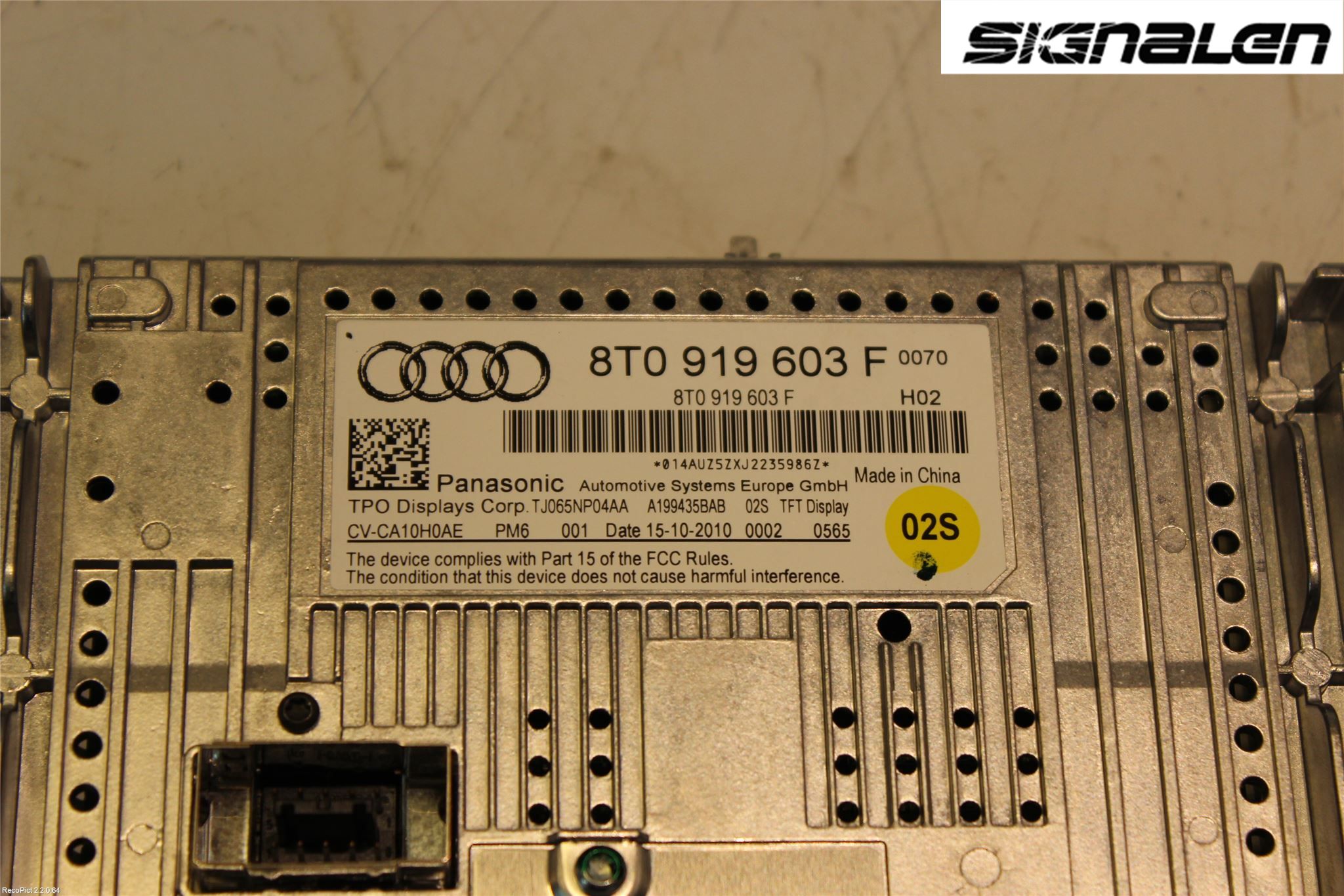 Audi A4/S4 08-11 Multifunktionsdisplay