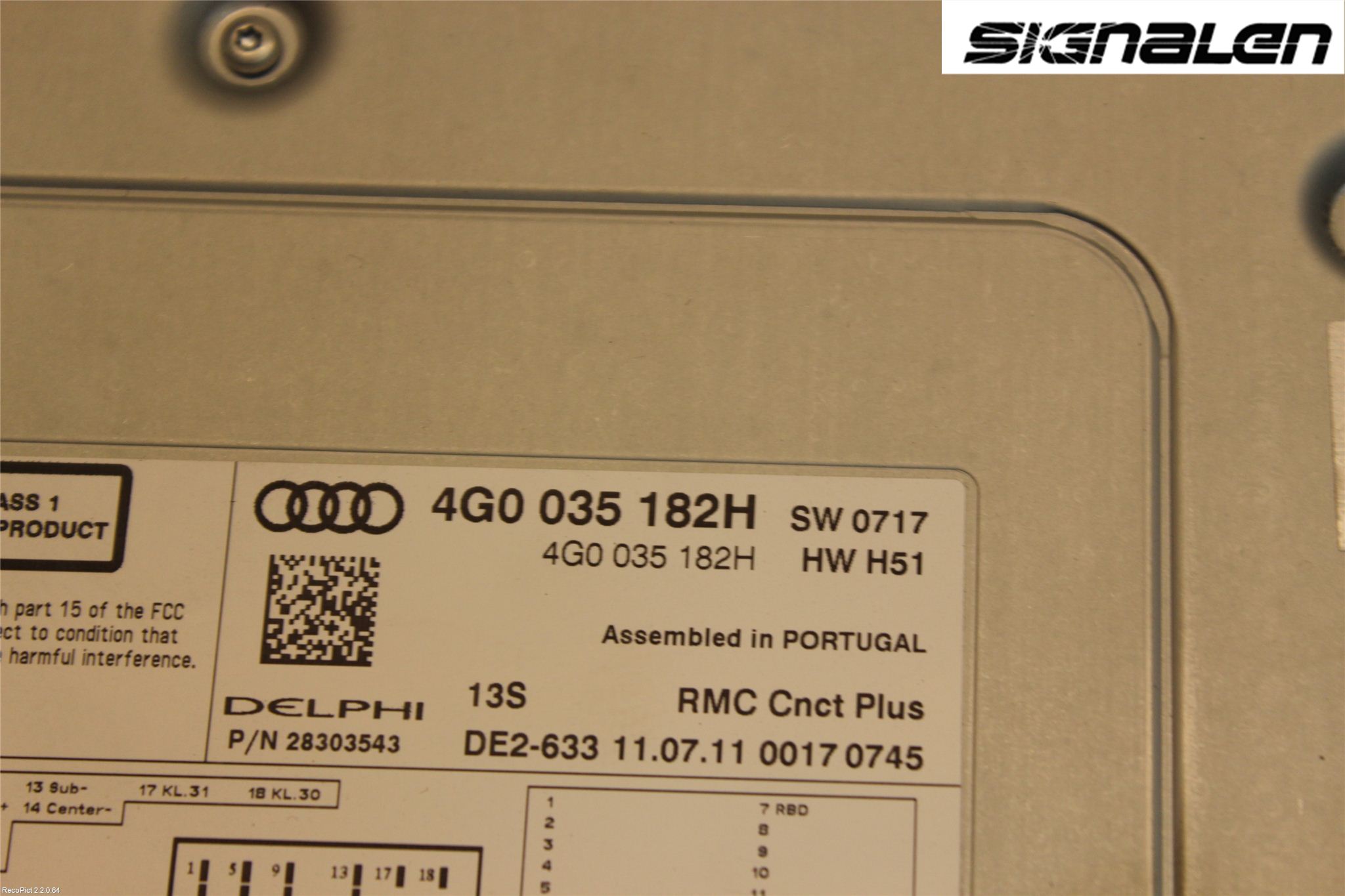 Audi A6/S6 4G 11-18 Radio