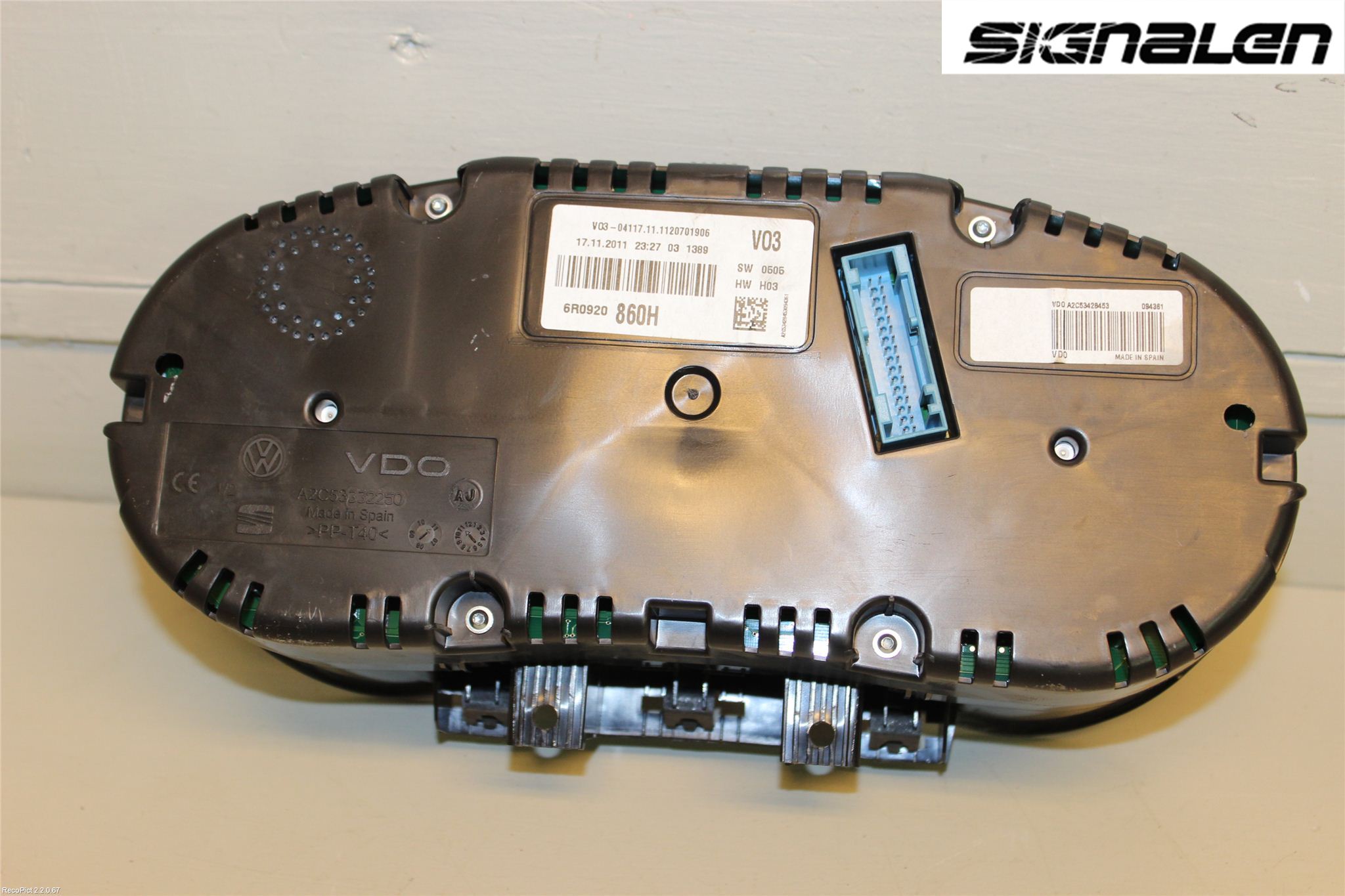 Volkswagen VW POLO 10-17 Instrument Komb