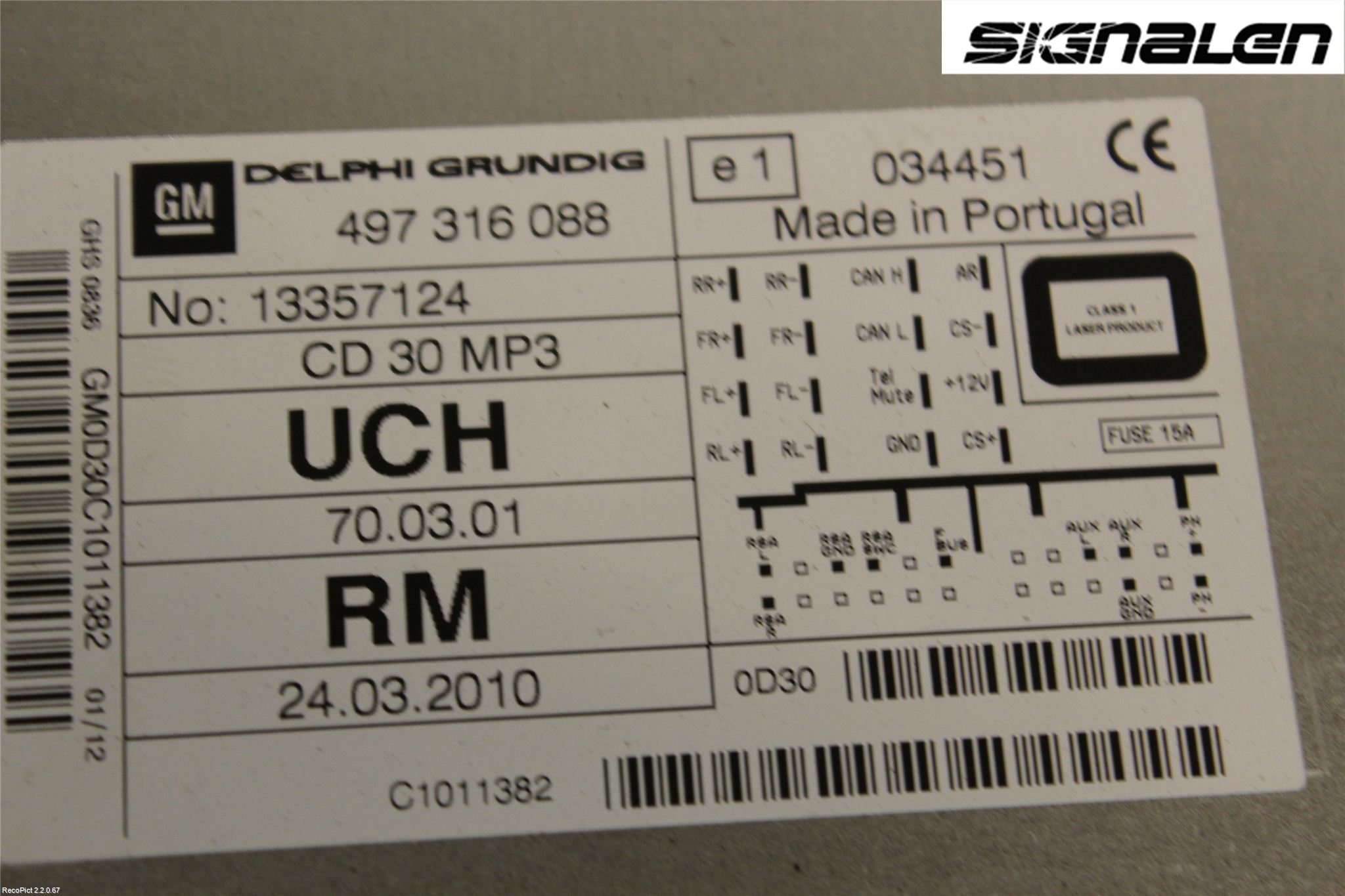 Opel CORSA D 07-14 Radio