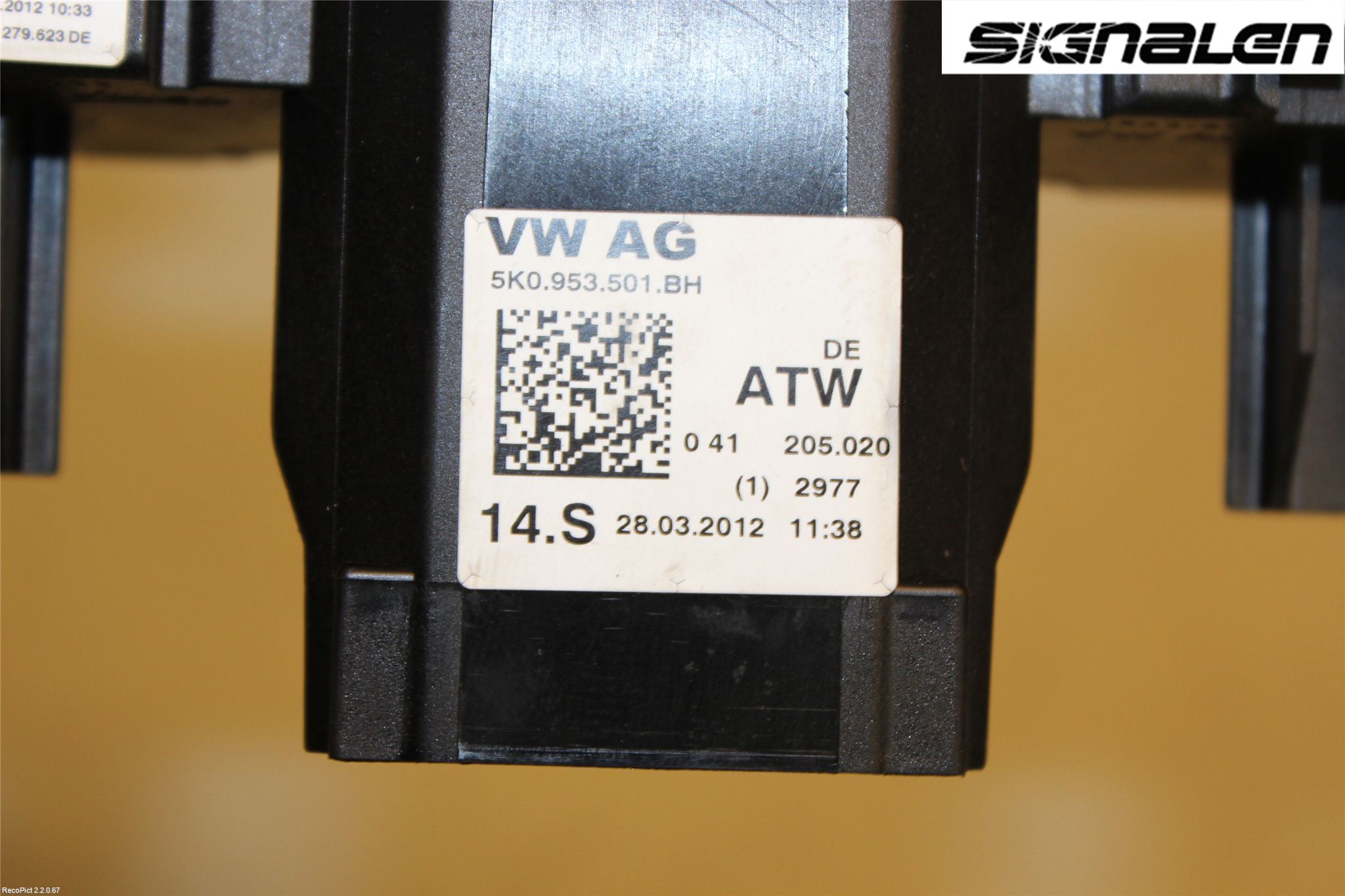 Volkswagen VW TOURAN 10-15 Spakcentral