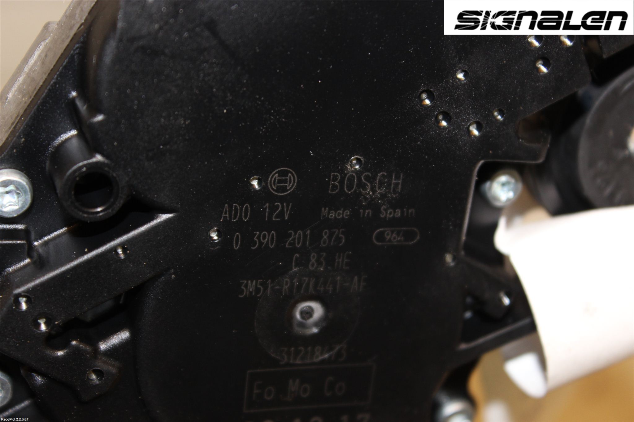 Ford MONDEO 07-15 Torkarmotor Baklucka