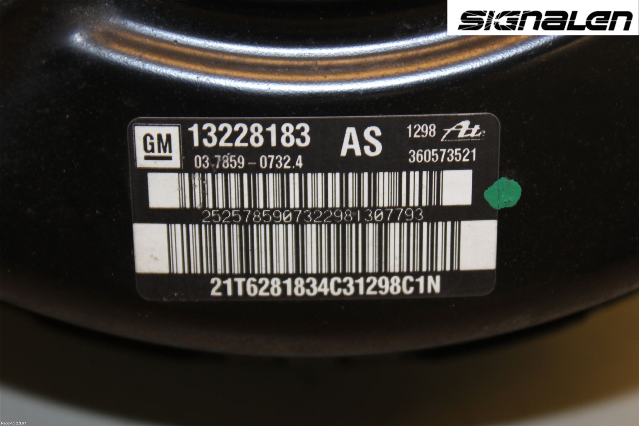 Opel INSIGNIA 09-16 Bromsservo