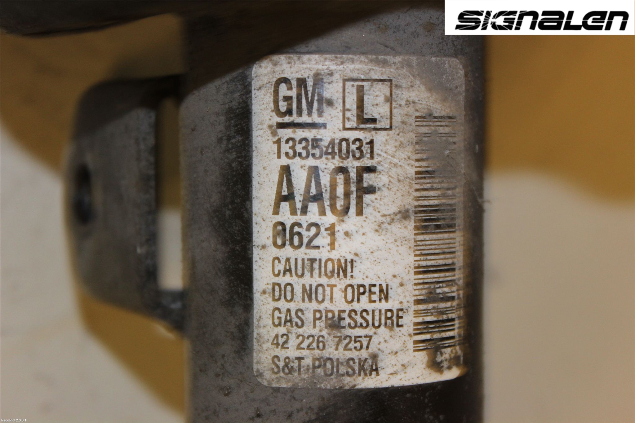 Opel ASTRA J 10-15 Fjäderben Fram Vänster