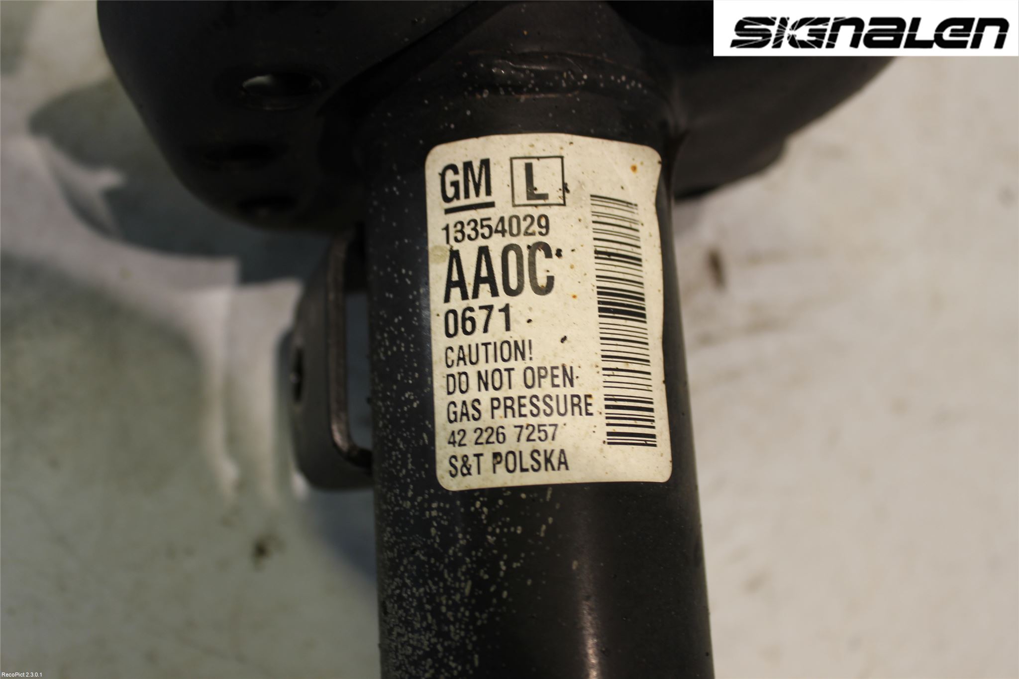 Opel ASTRA J 10-15 Fjäderben Fram Vänster