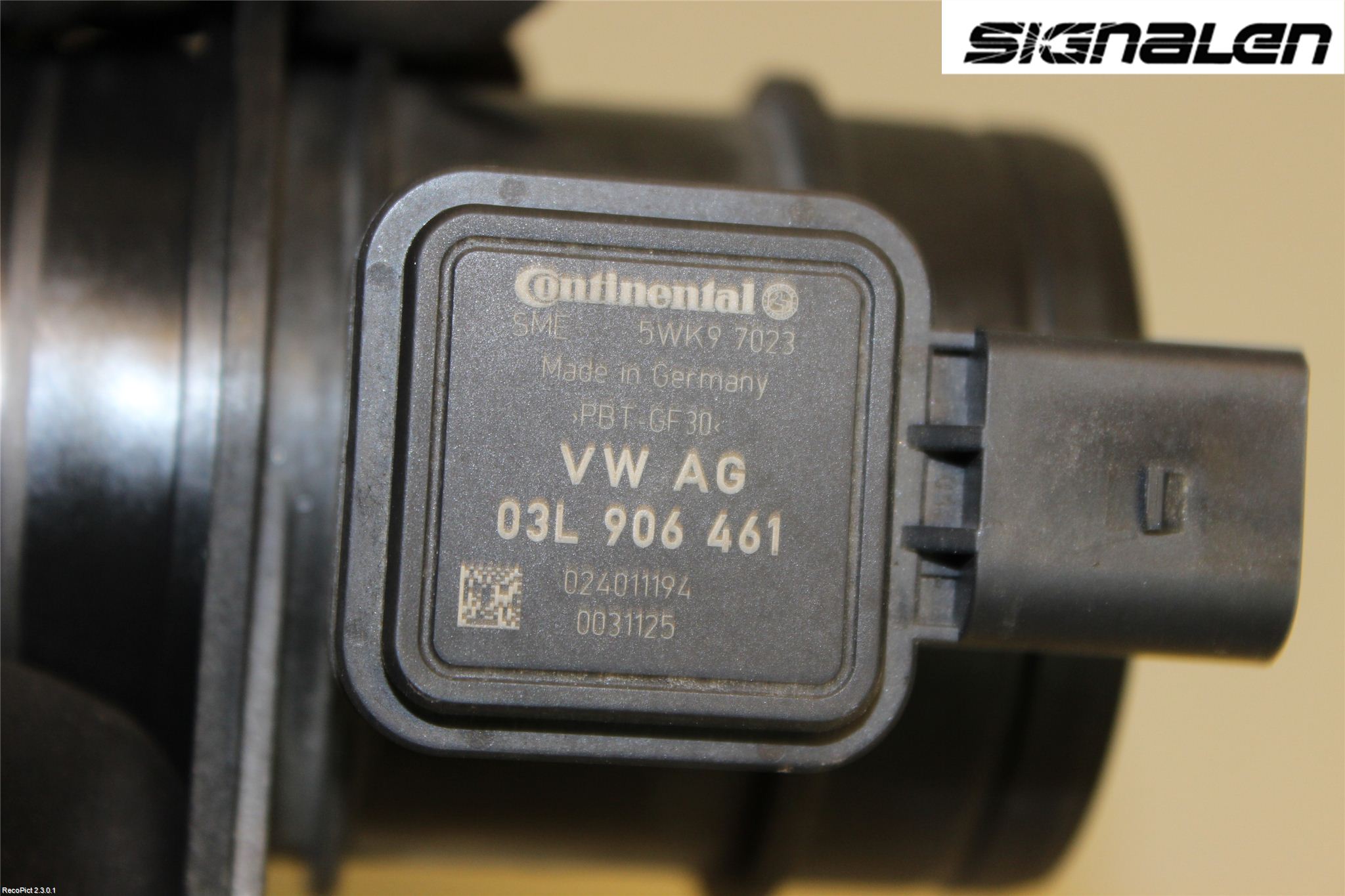 Volkswagen VW GOLF VI 09-13 Injluftmassamätare