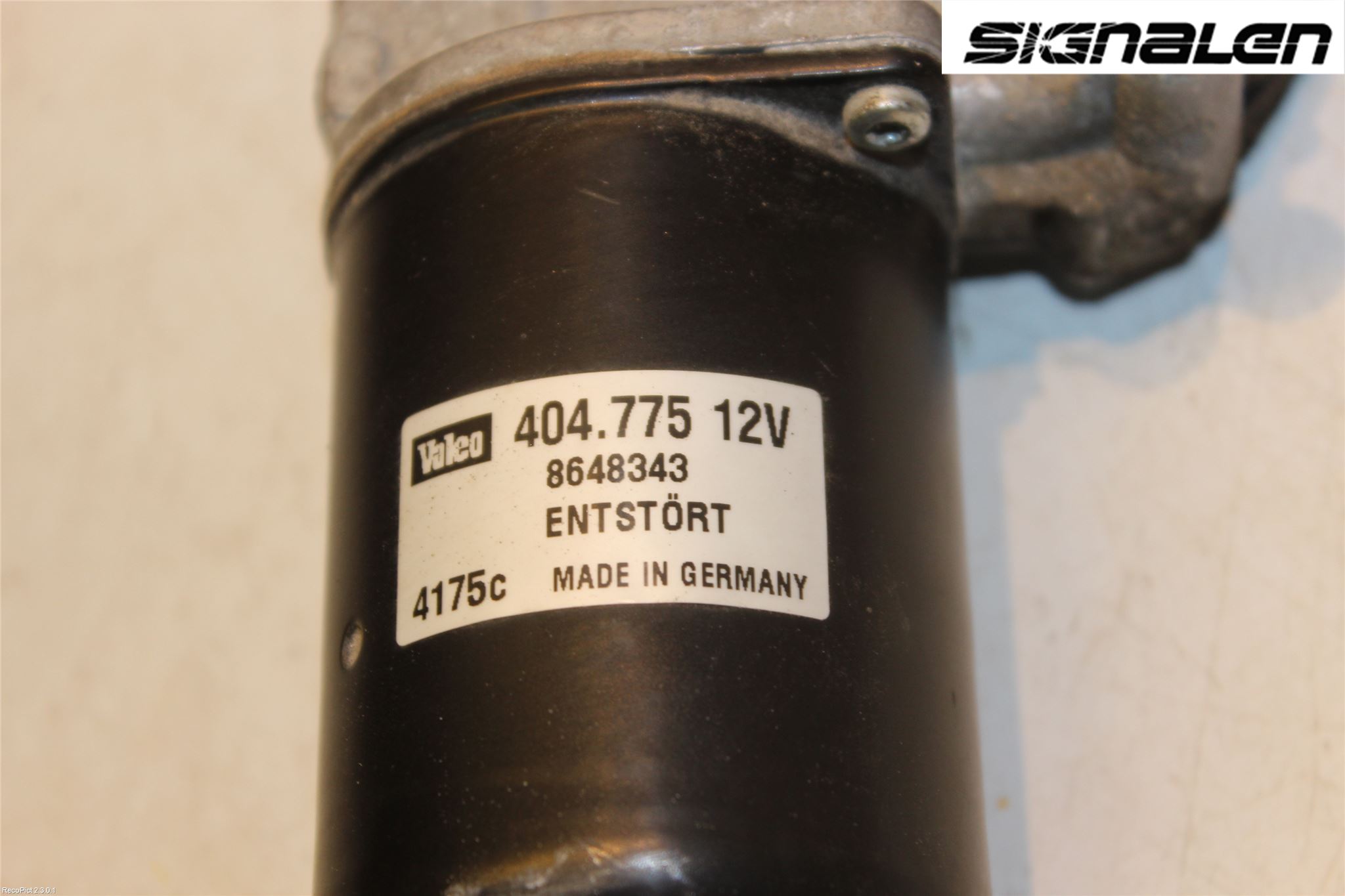 Volvo V70 05-08 Torkarmotor Vindruta