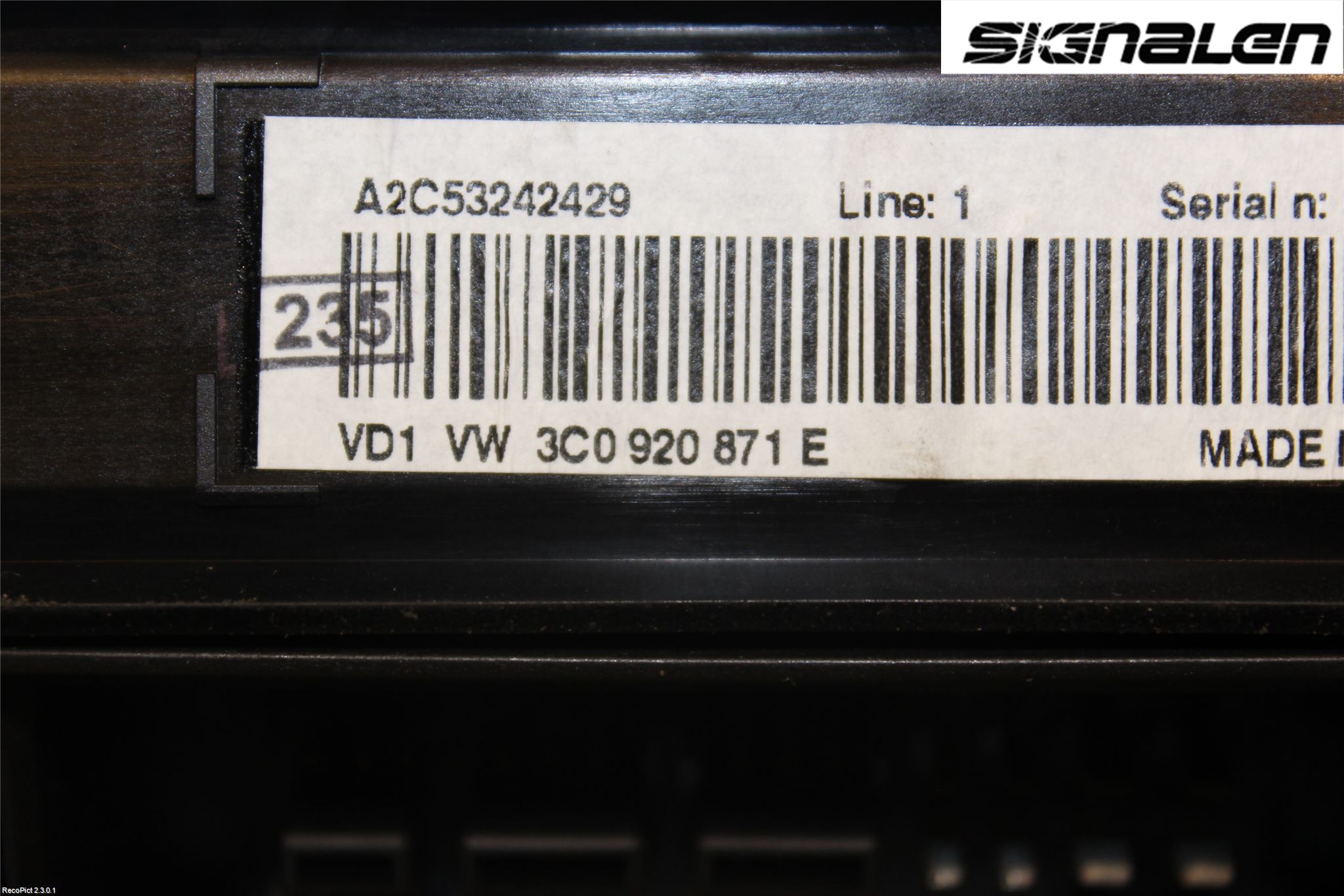 Volkswagen VW PASSAT 05-11 Instrument Komb