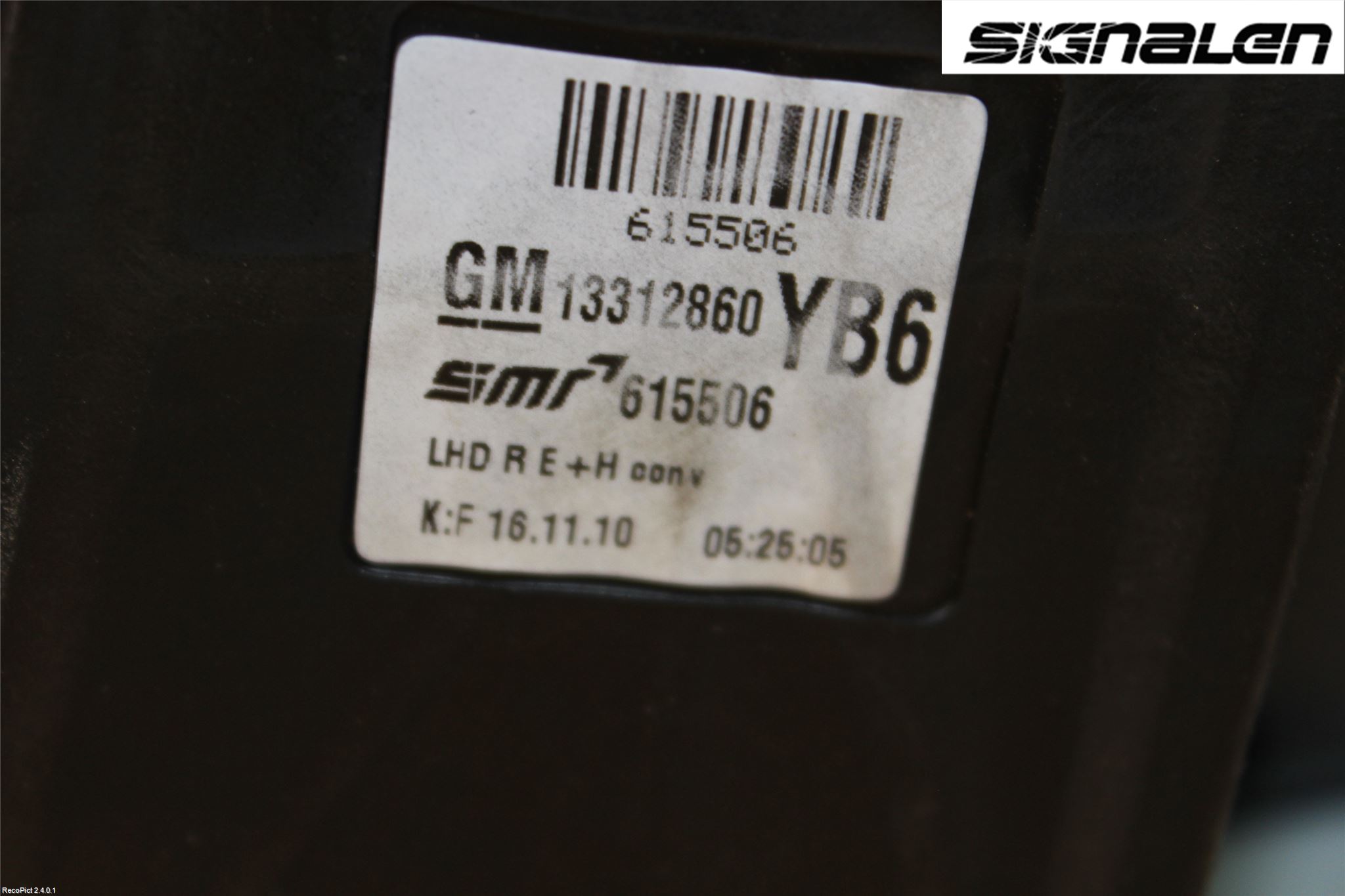 Opel ZAFIRA B 06-14 Spegel Yttre El Hö