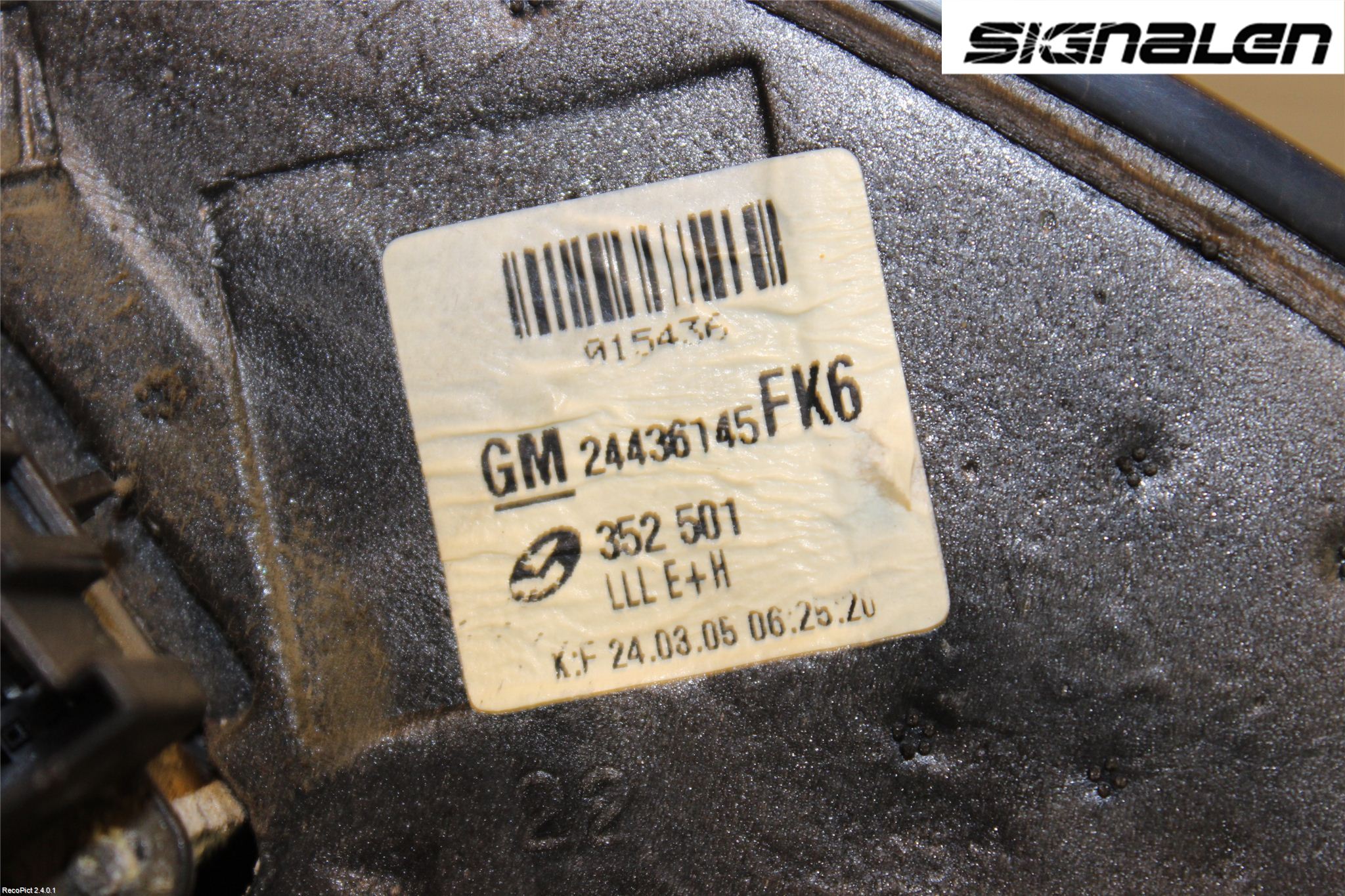 Opel VECTRA C 02-05 Spegel Yttre El Vä