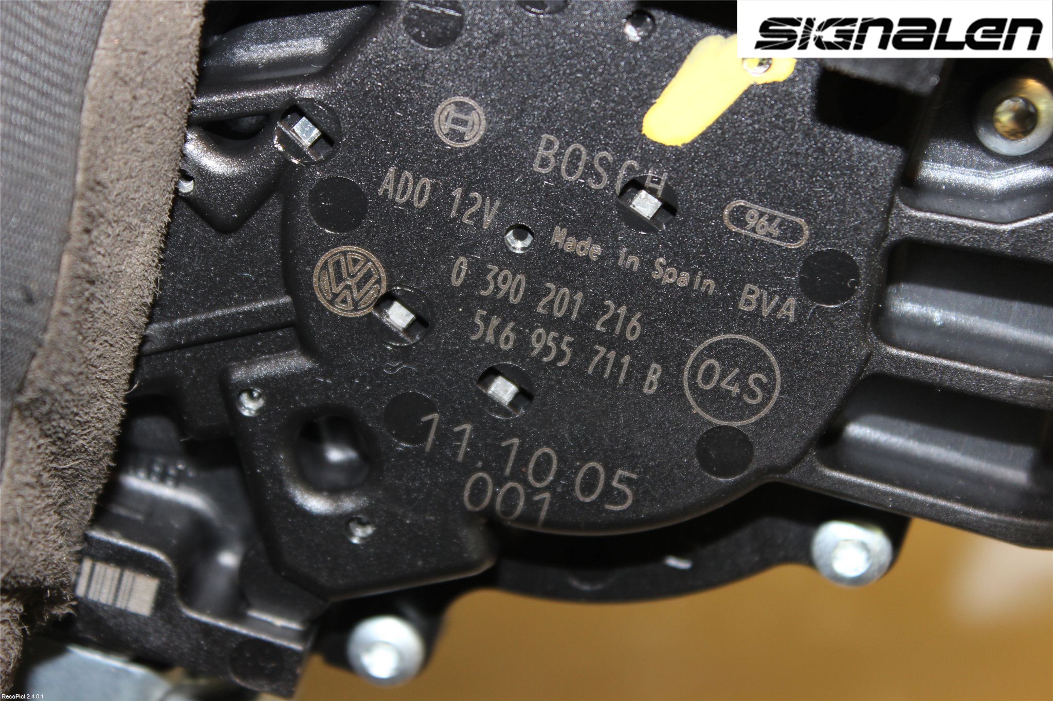 Volkswagen VW GOLF VI 09-13 Torkarmotor Baklucka
