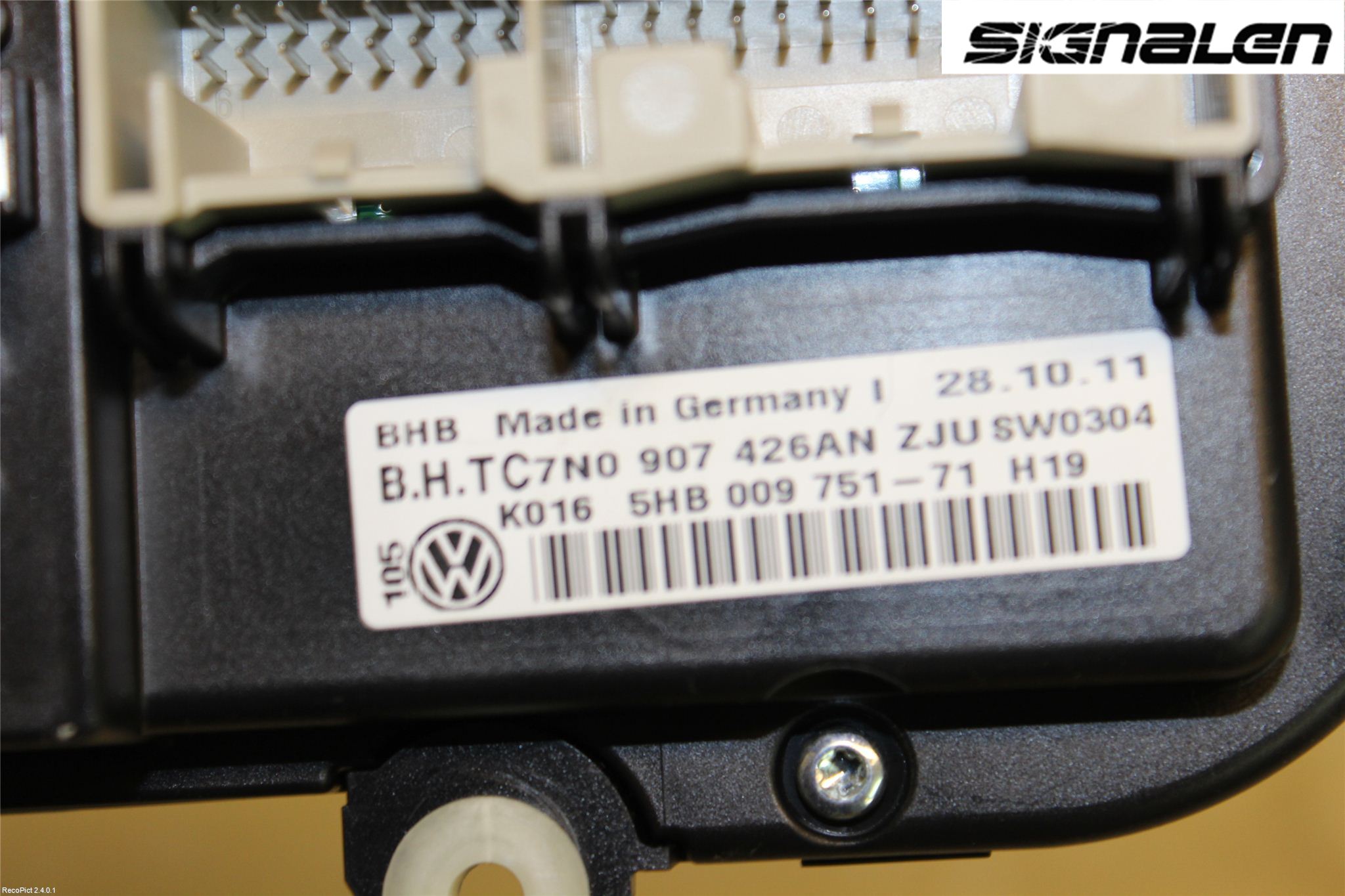 Volkswagen VW GOLF VI 09-13 Ac Styrenhet Ac Manöveren
