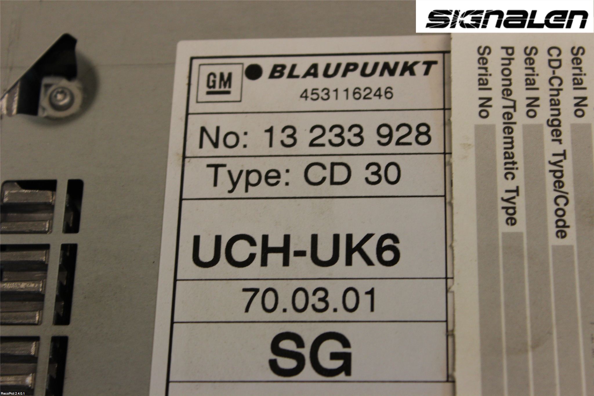 Opel COMBO 02-12 Radio