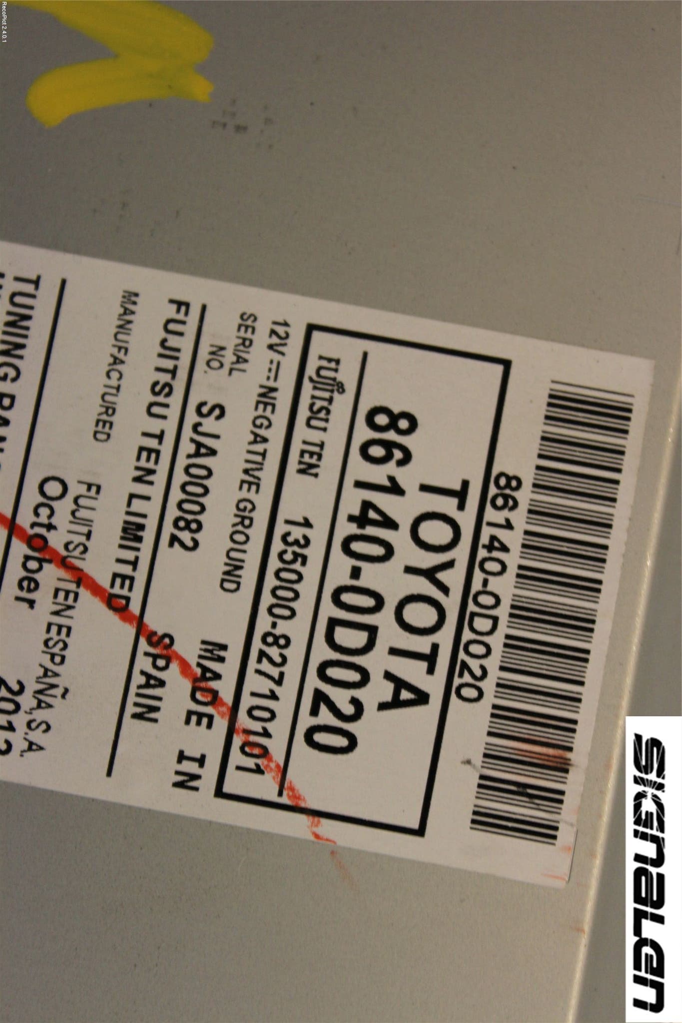 Toyota YARIS XP130 12-14 Radio