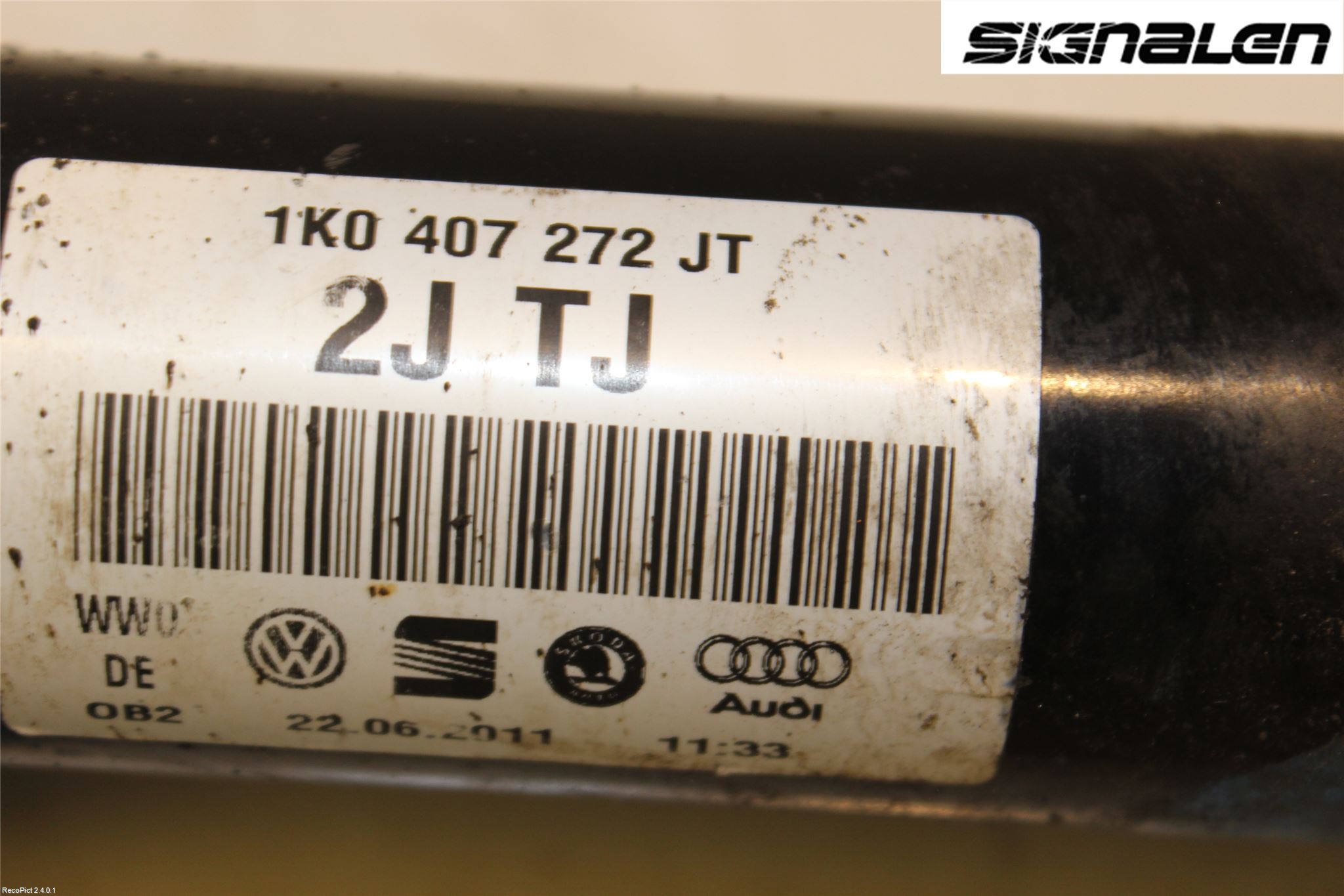 Volkswagen VW GOLF VI 09-13 Drivaxel Fram Höger