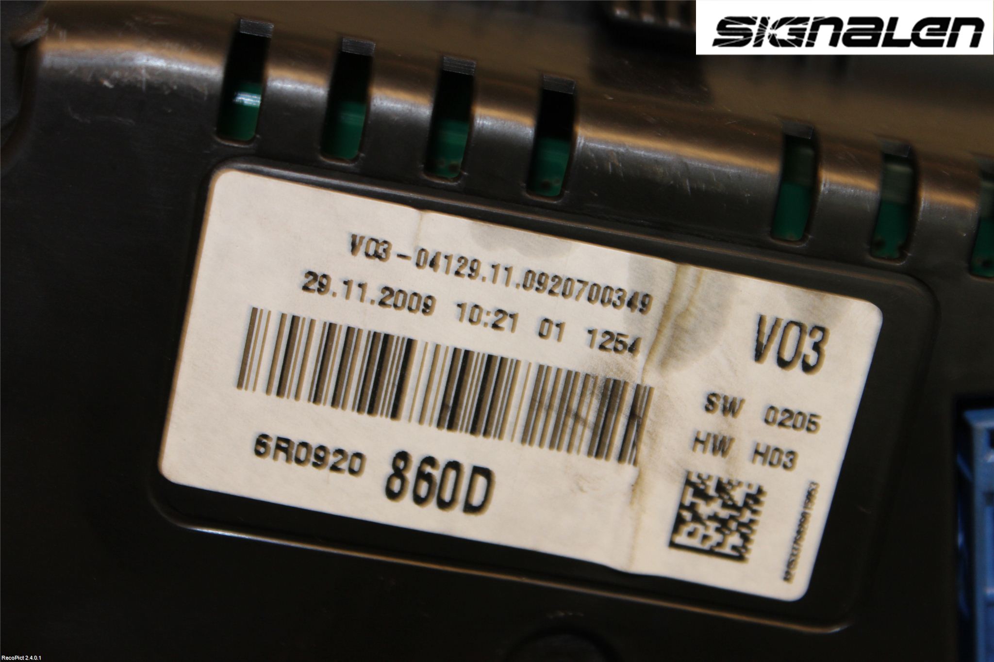 Volkswagen VW POLO 10-17 Instrument Komb