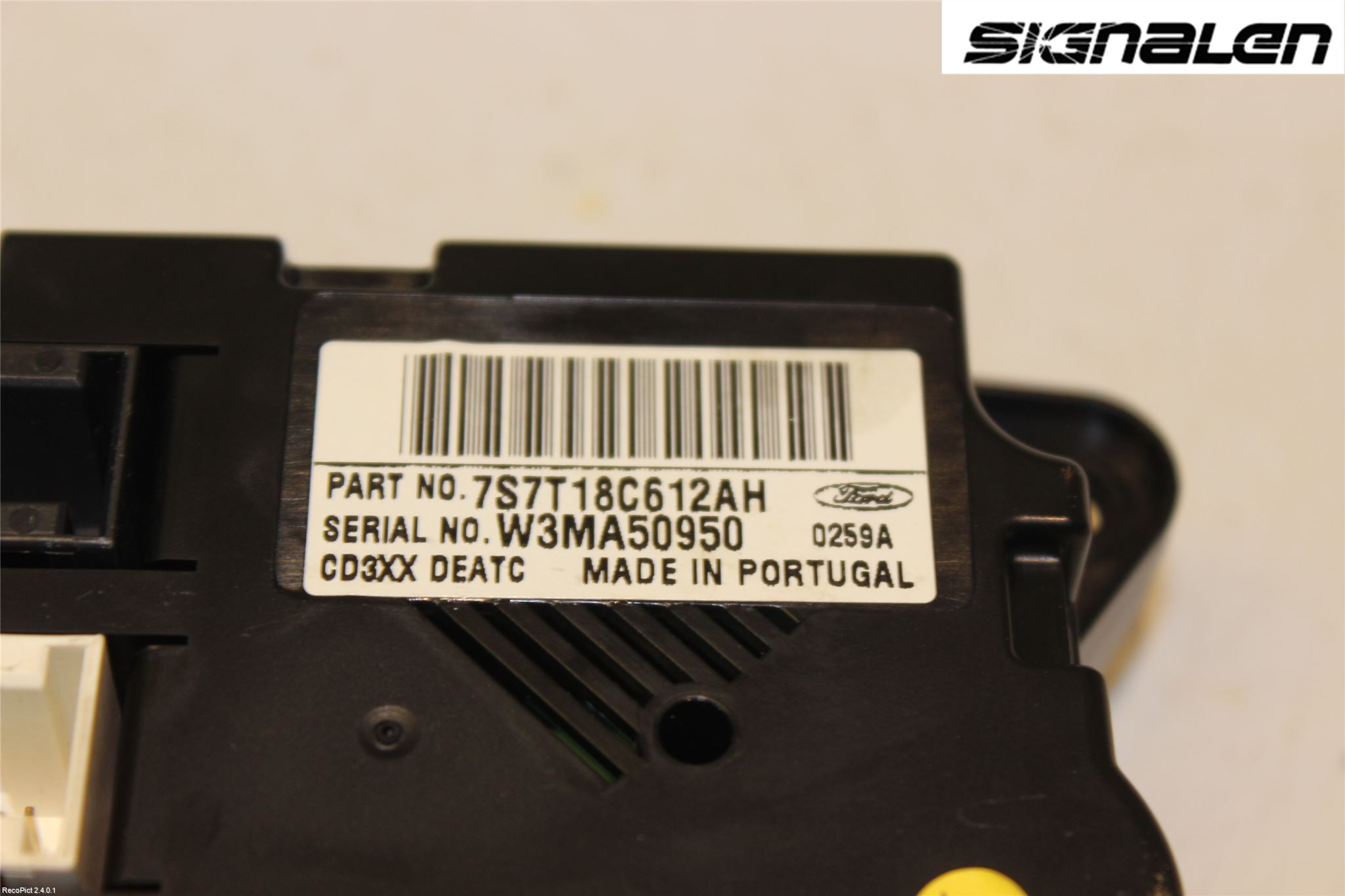 Ford MONDEO 07-15 Ac Styrenhet Ac Manöveren