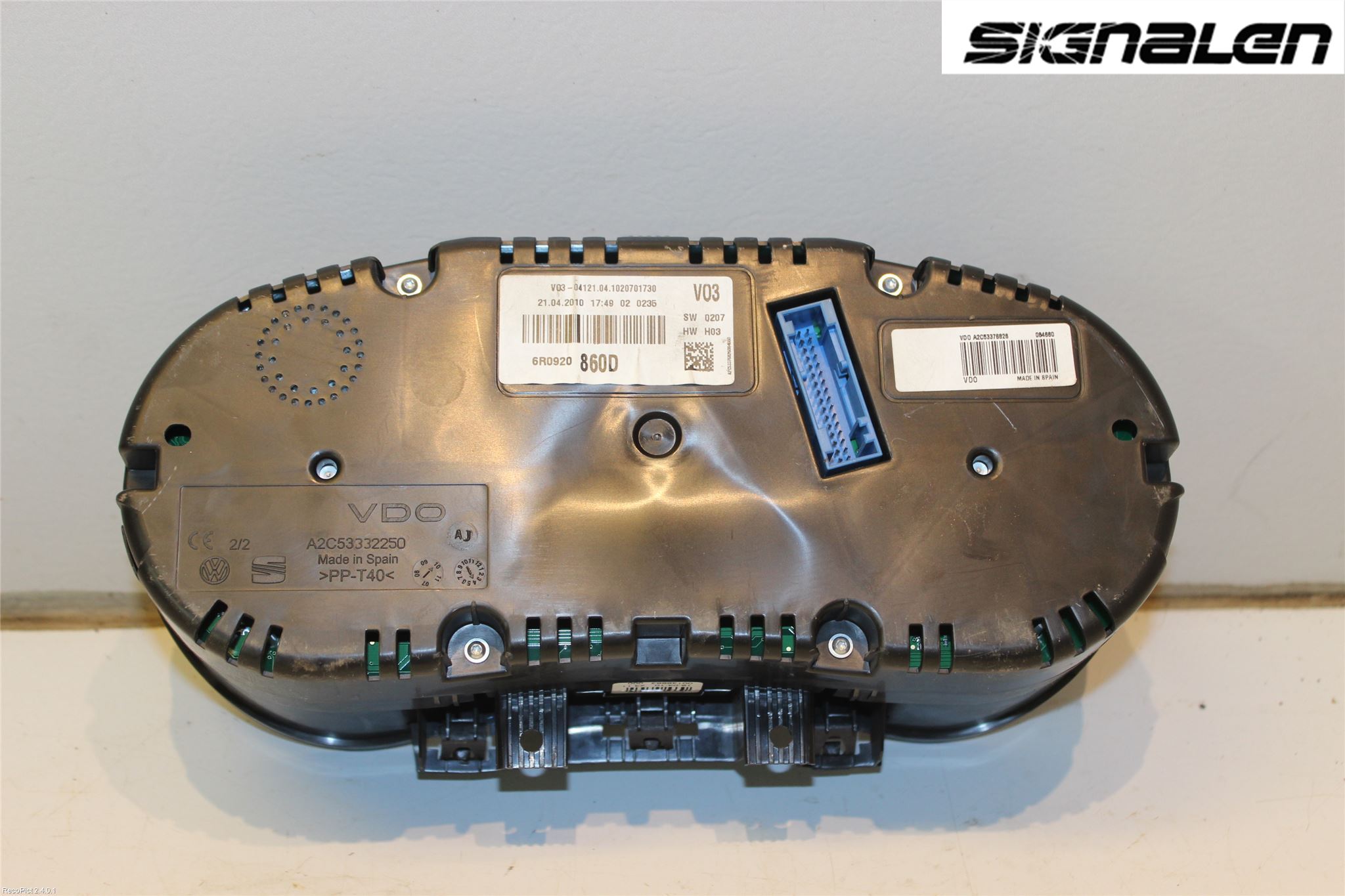 Volkswagen VW POLO 10-17 Instrument Komb