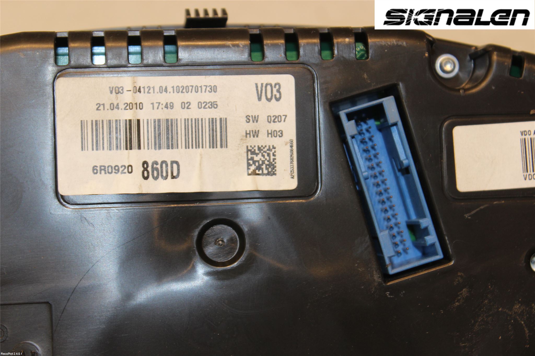 Volkswagen VW POLO 10-17 Instrument Komb