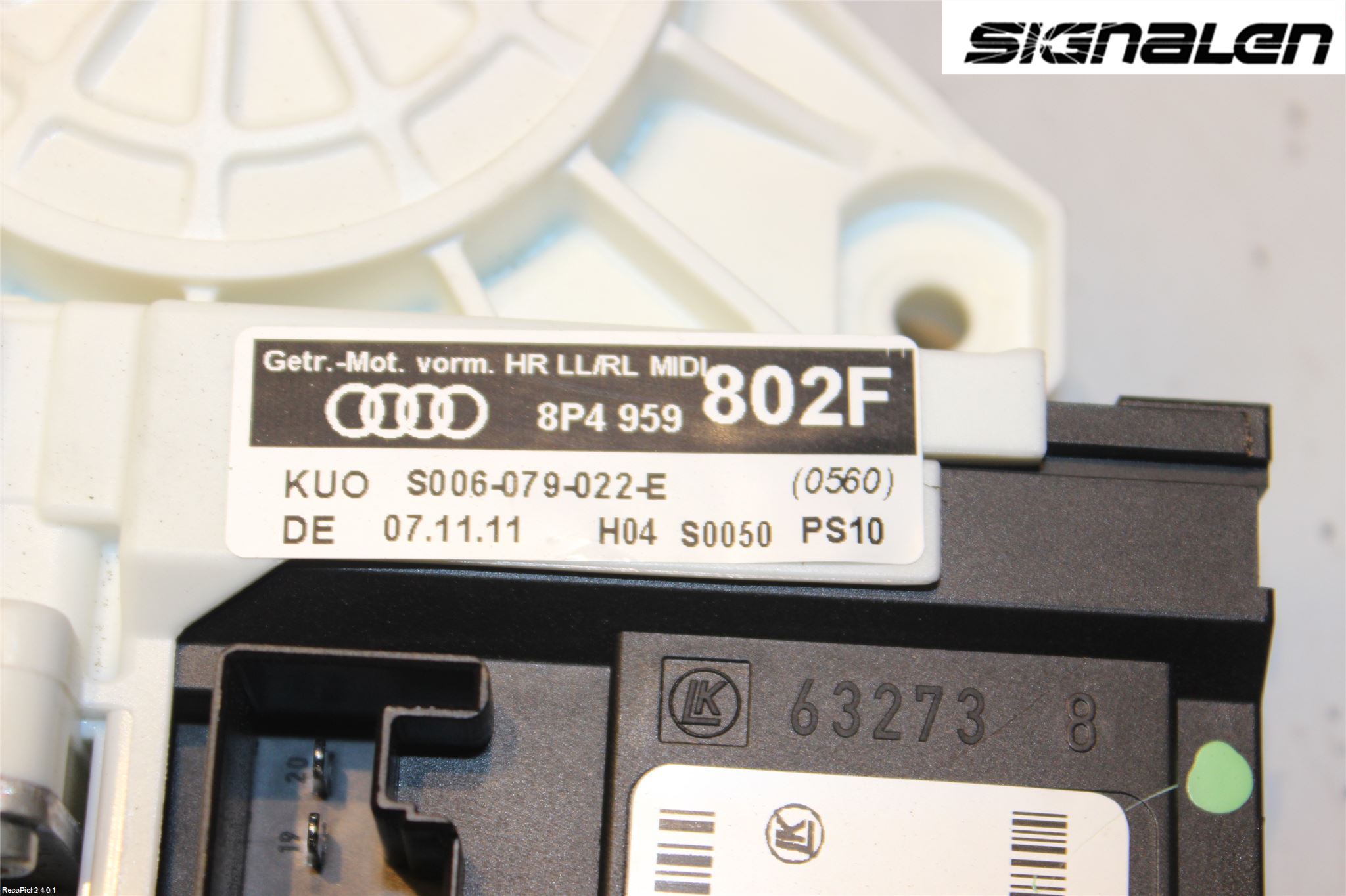 Audi A3/S3 05-13 Fönsterhissmotor