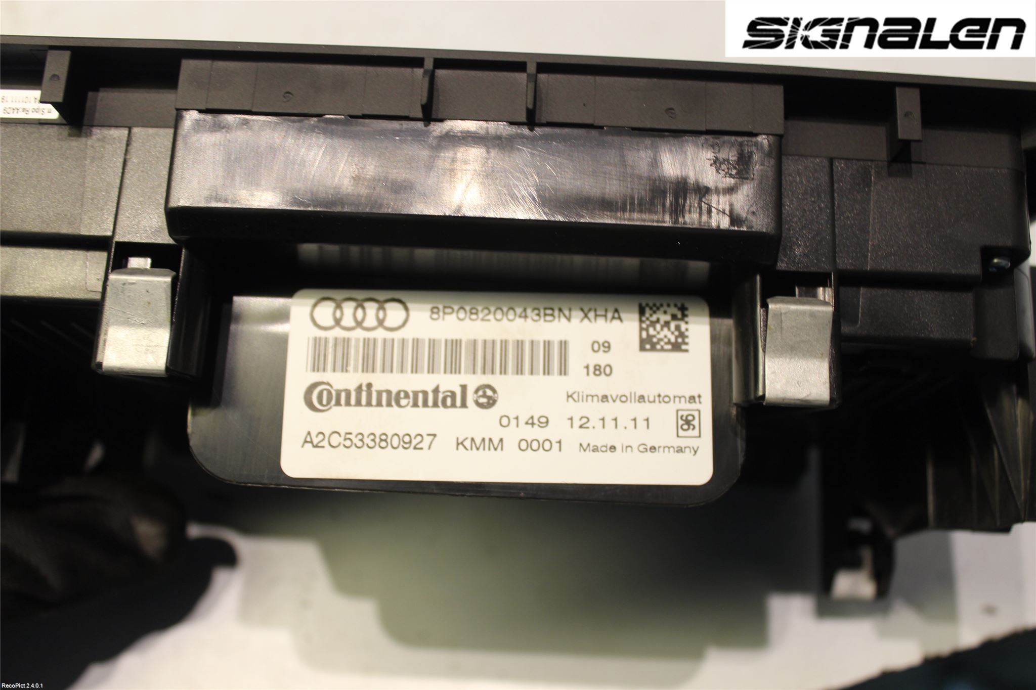 Audi A3/S3 05-13 Ac Styrenhet Ac Manöveren