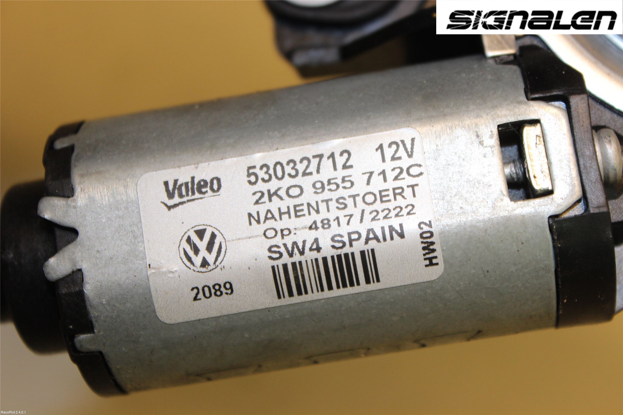 Volkswagen VW CADDY      04-10 Torkarmotor Baklucka