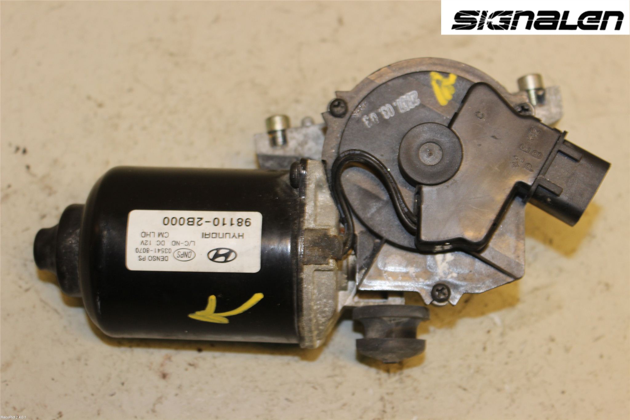 Hyundai SANTA FE  06-12 Torkarmotor Vindruta