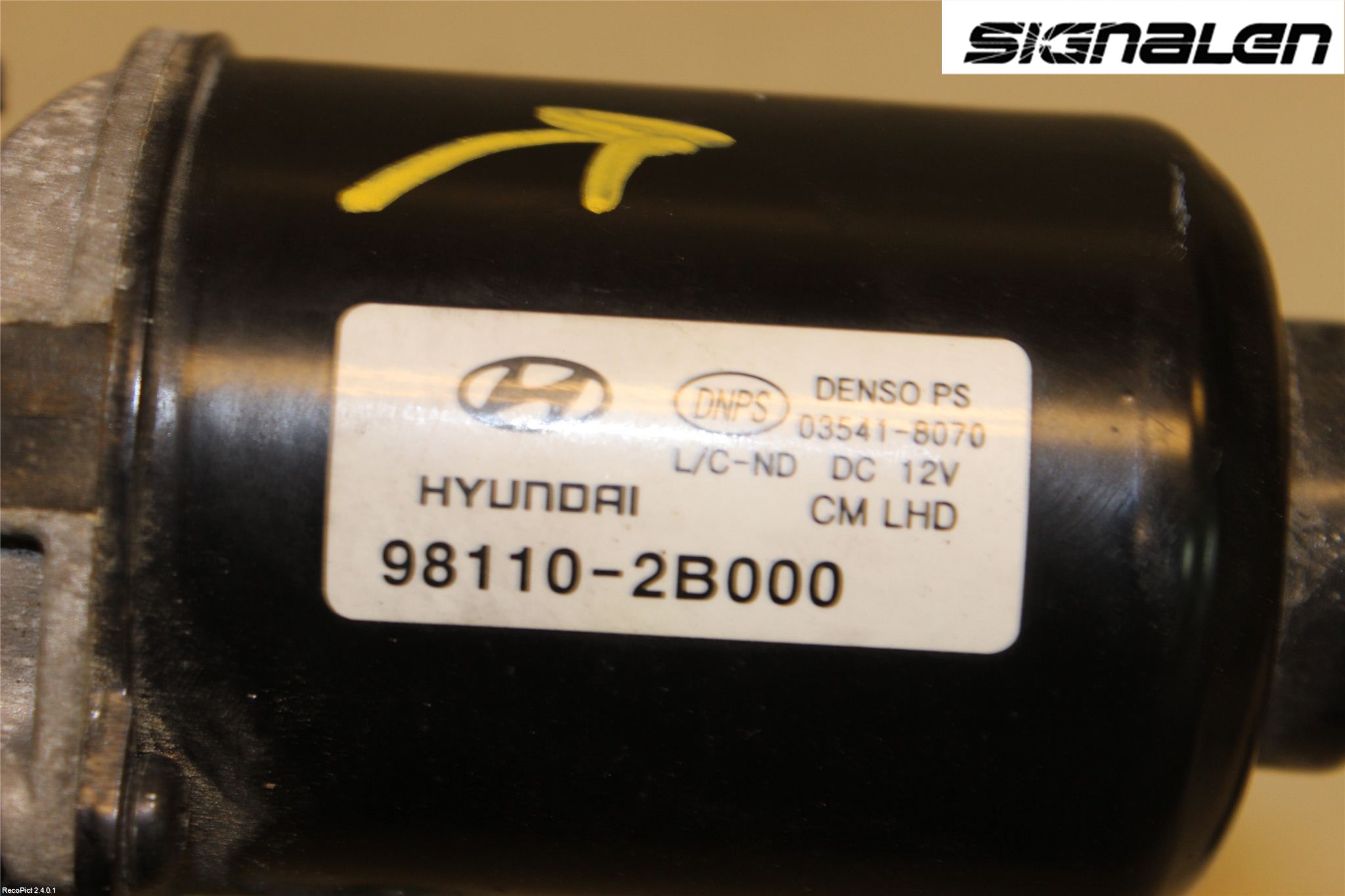 Hyundai SANTA FE  06-12 Torkarmotor Vindruta