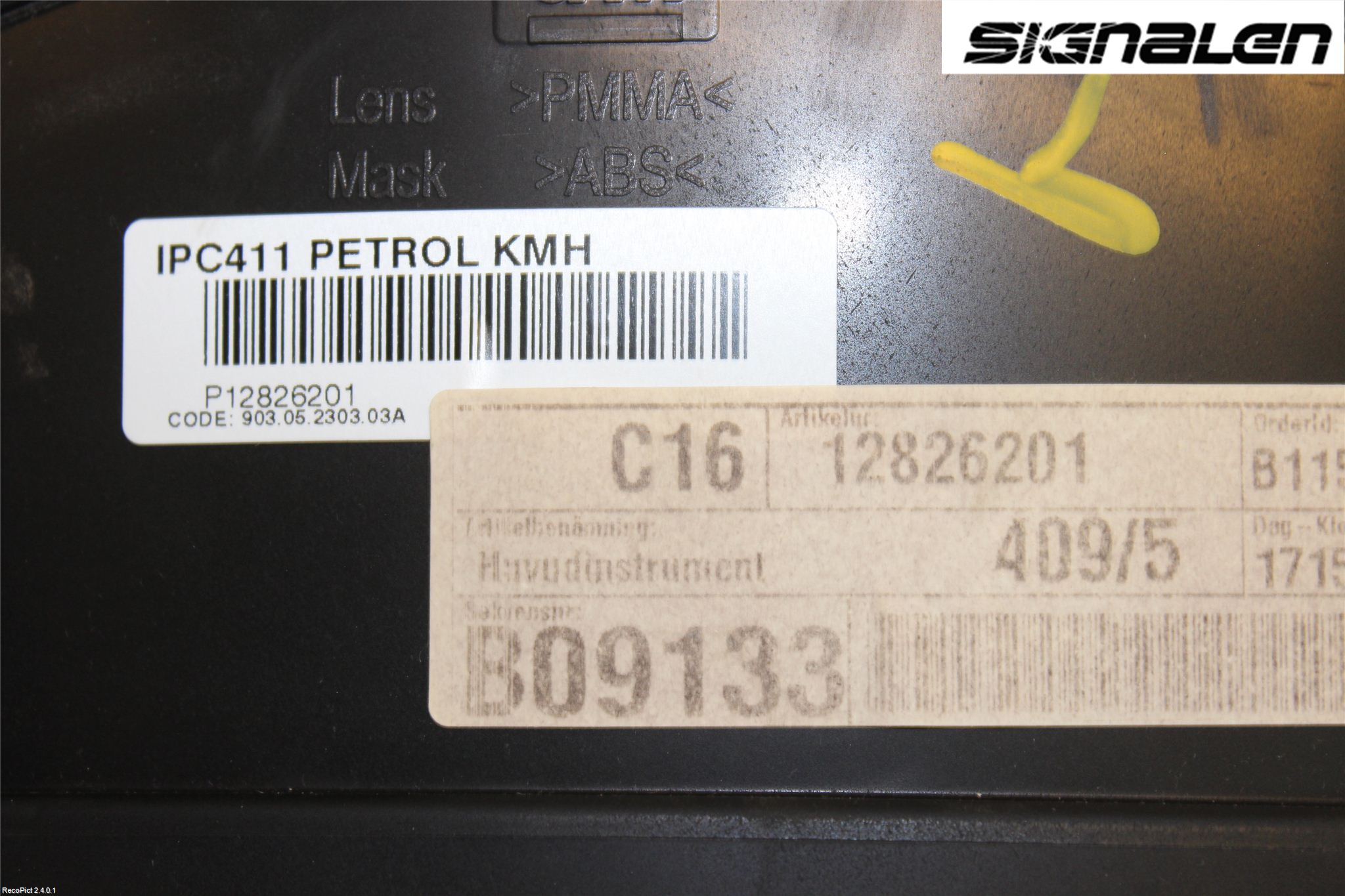 Saab 9-3 VER2/VER3 08-15 Instrument Komb