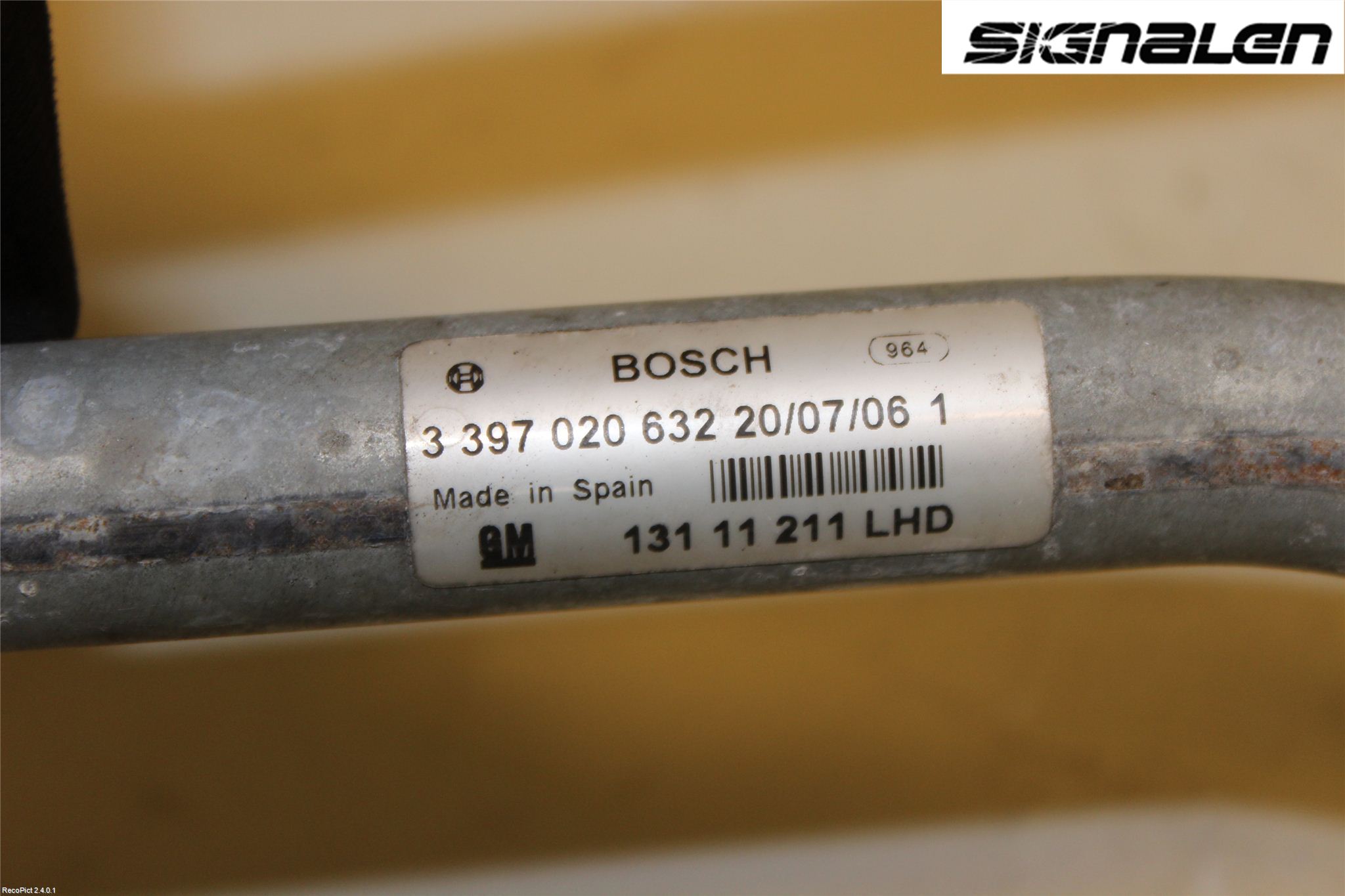 Opel ASTRA H 04-12 Torkarmekanism Vindruta