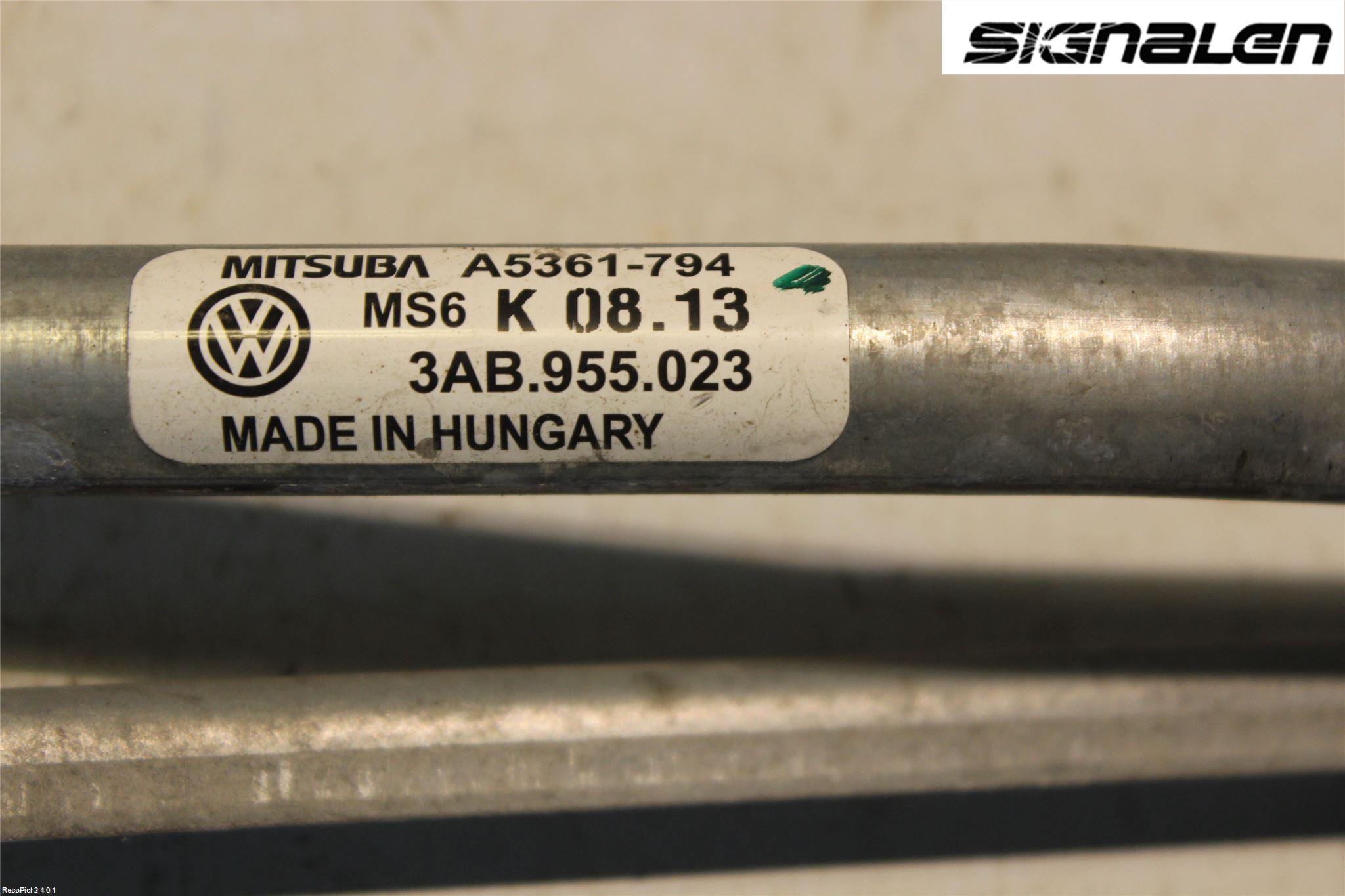 Volkswagen VW PASSAT 11-14 Torkarmekanism Vindruta