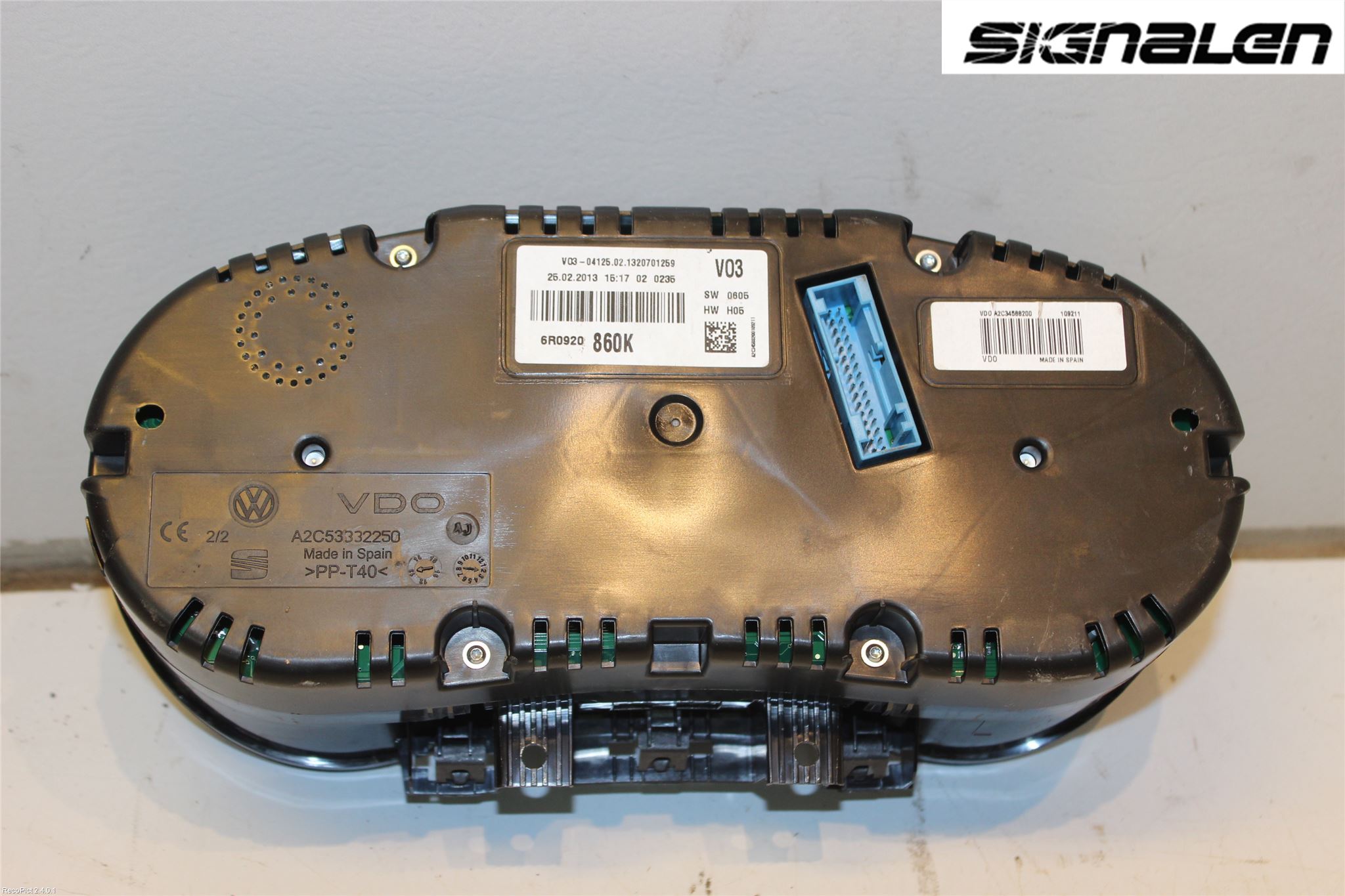 Volkswagen VW POLO 10-17 Instrument Komb