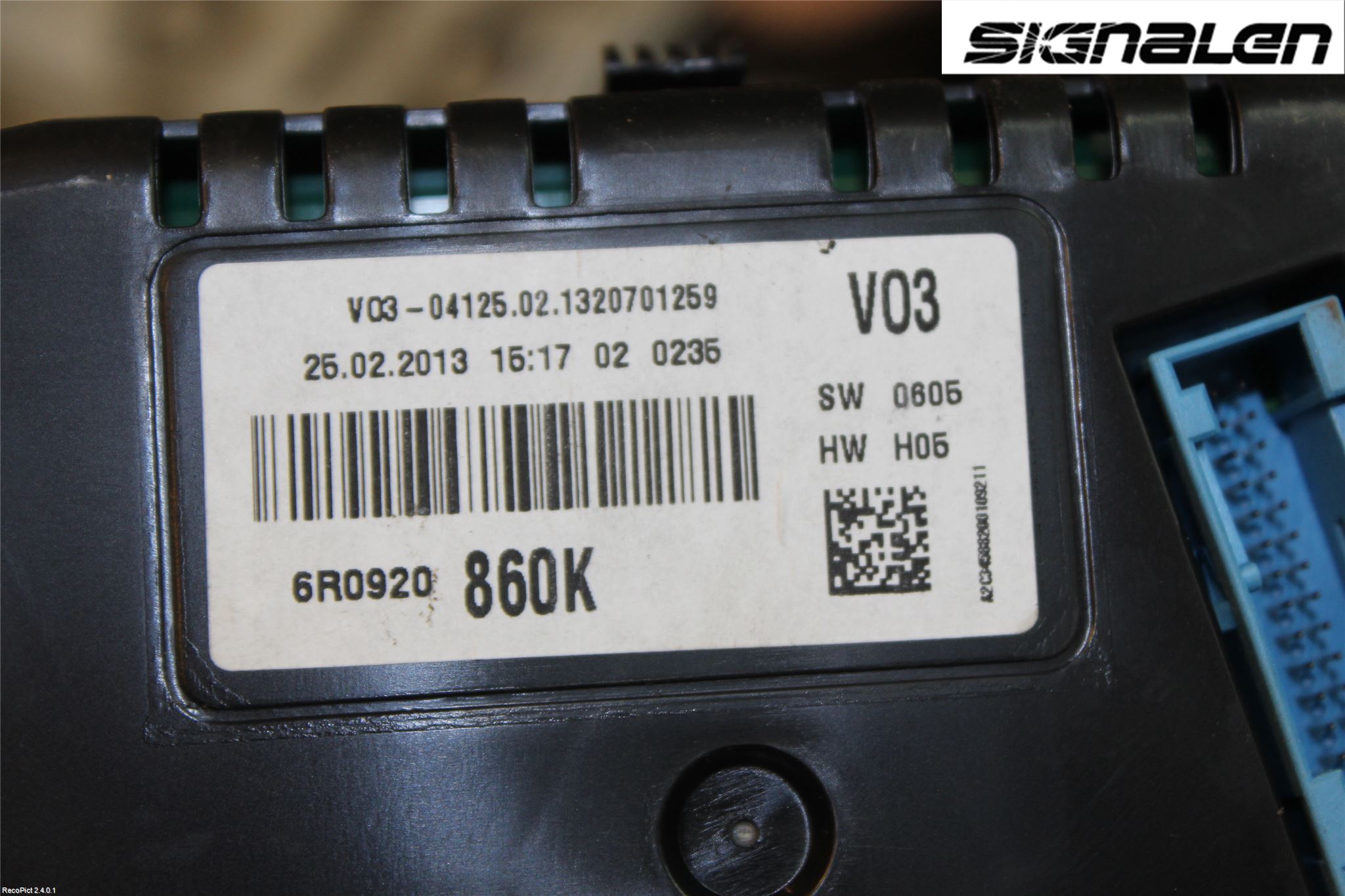 Volkswagen VW POLO 10-17 Instrument Komb