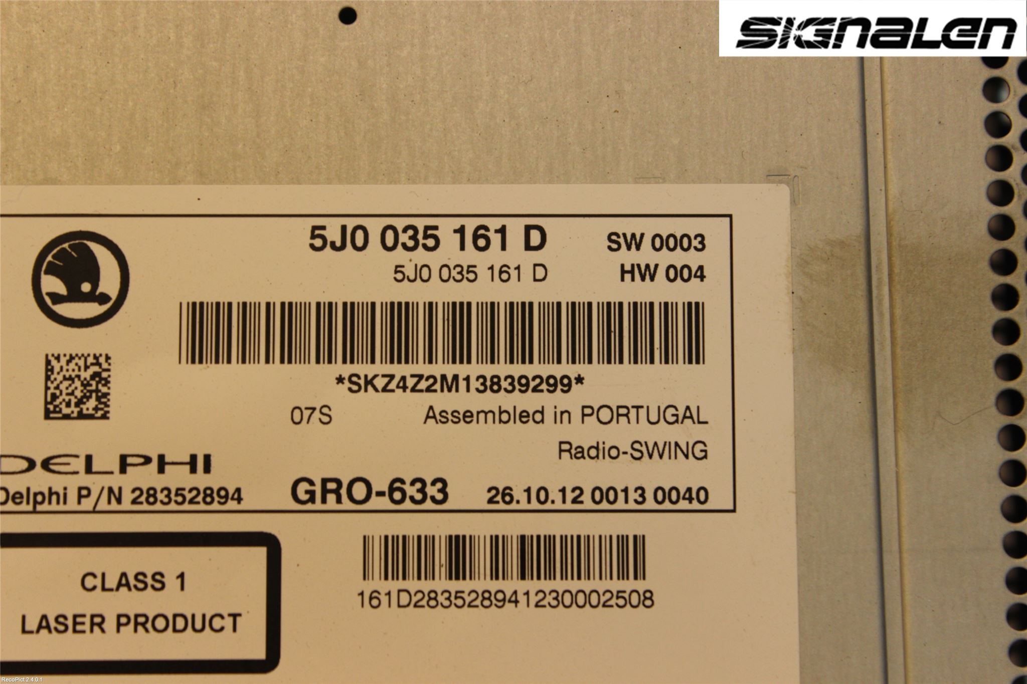 Skoda FABIA 07-14 Cd Radio - Multimediapanel