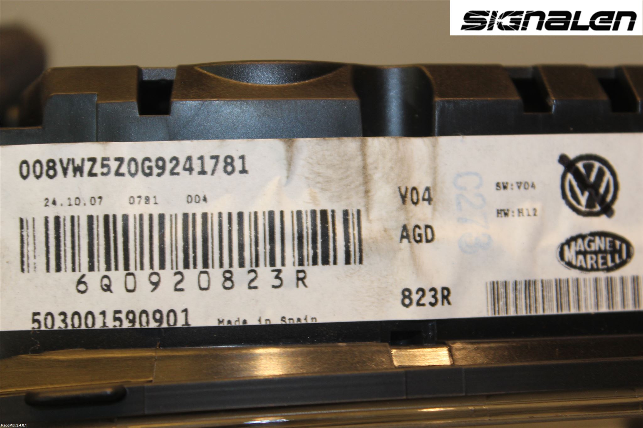 Volkswagen VW POLO 05-09 Instrument Komb