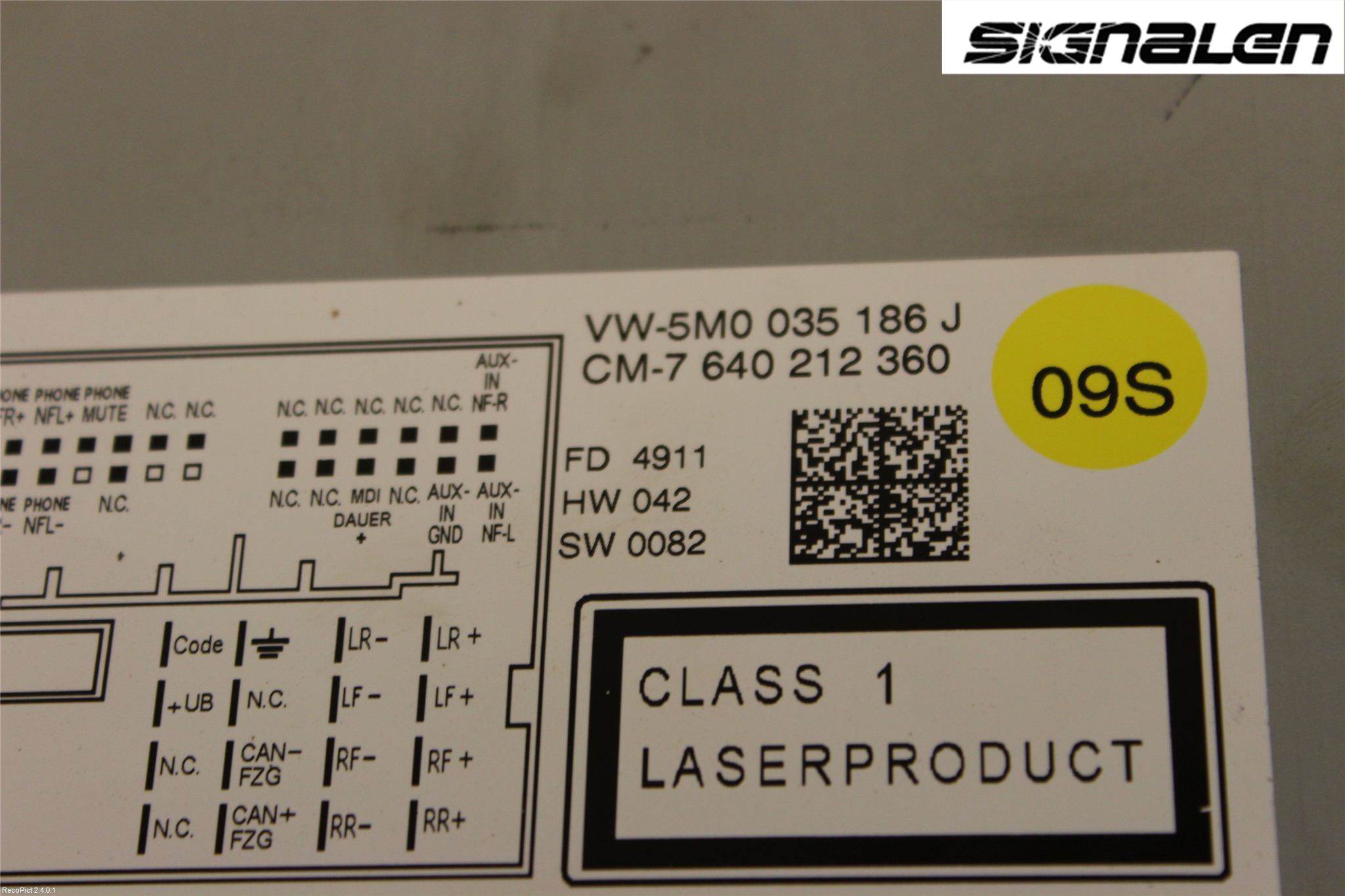 Volkswagen VW POLO 10-17 Radio