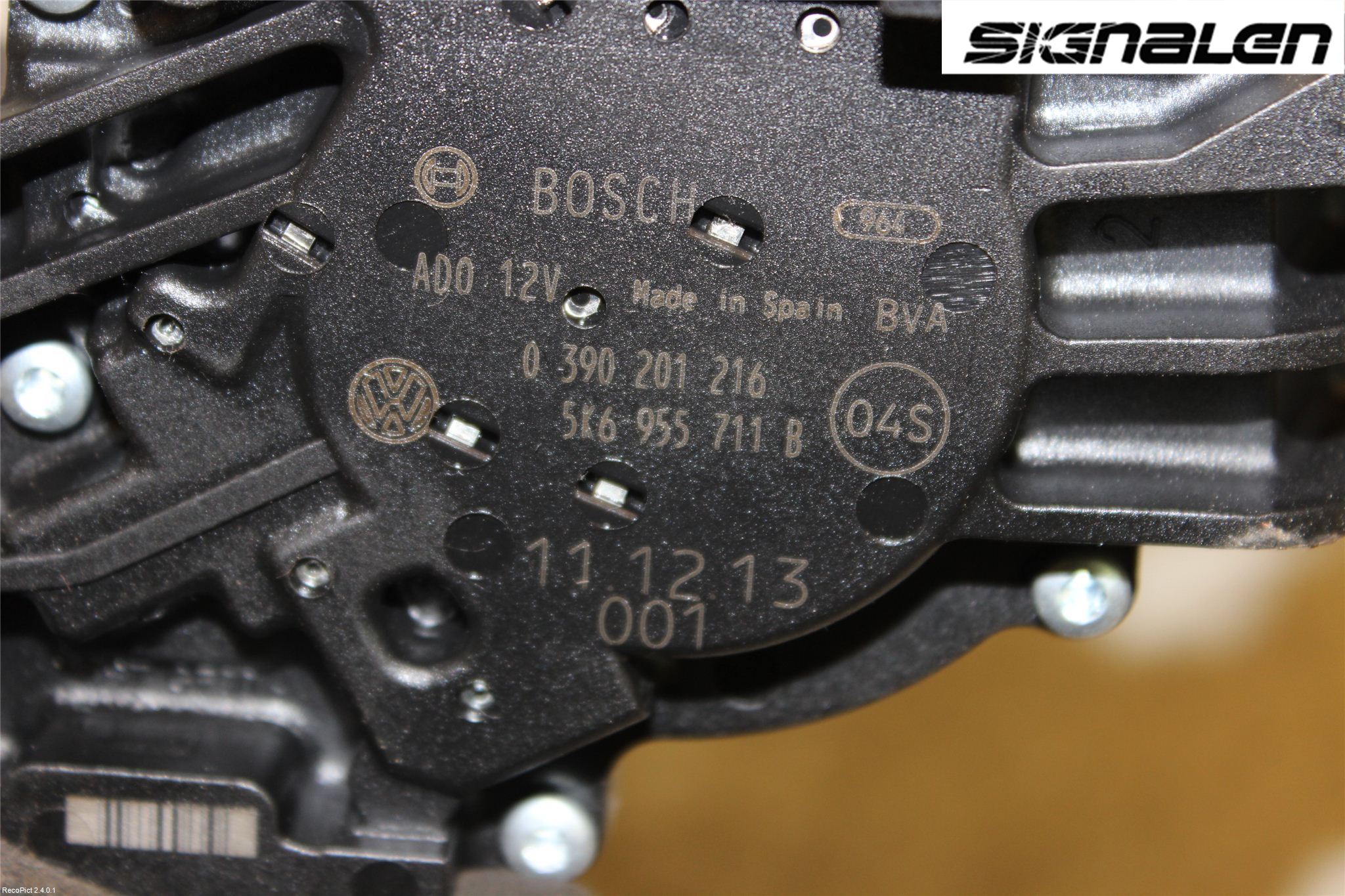 Volkswagen VW POLO 10-17 Torkarmotor Baklucka