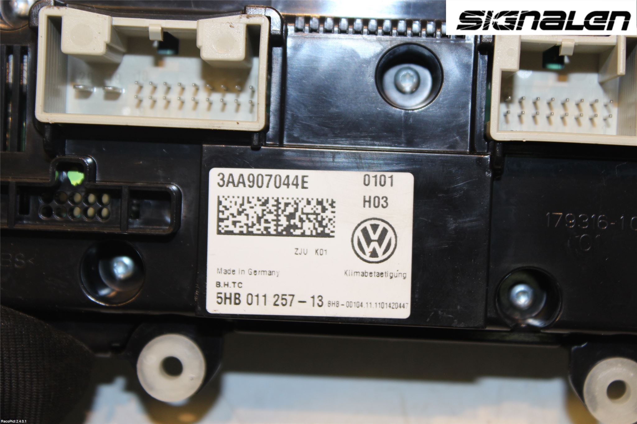 Volkswagen VW PASSAT 11-14 Ac Styrenhet Ac Manöveren