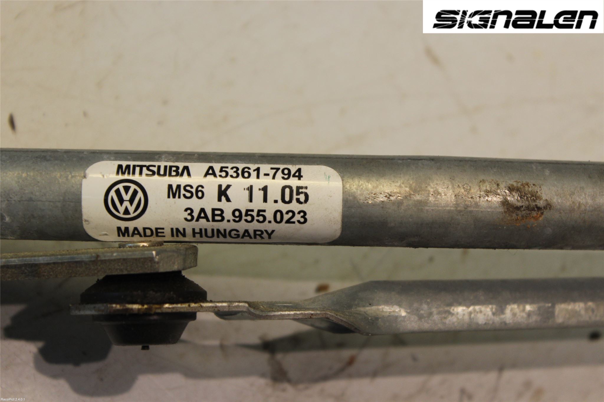 Volkswagen VW PASSAT 11-14 Torkarmekanism Vindruta