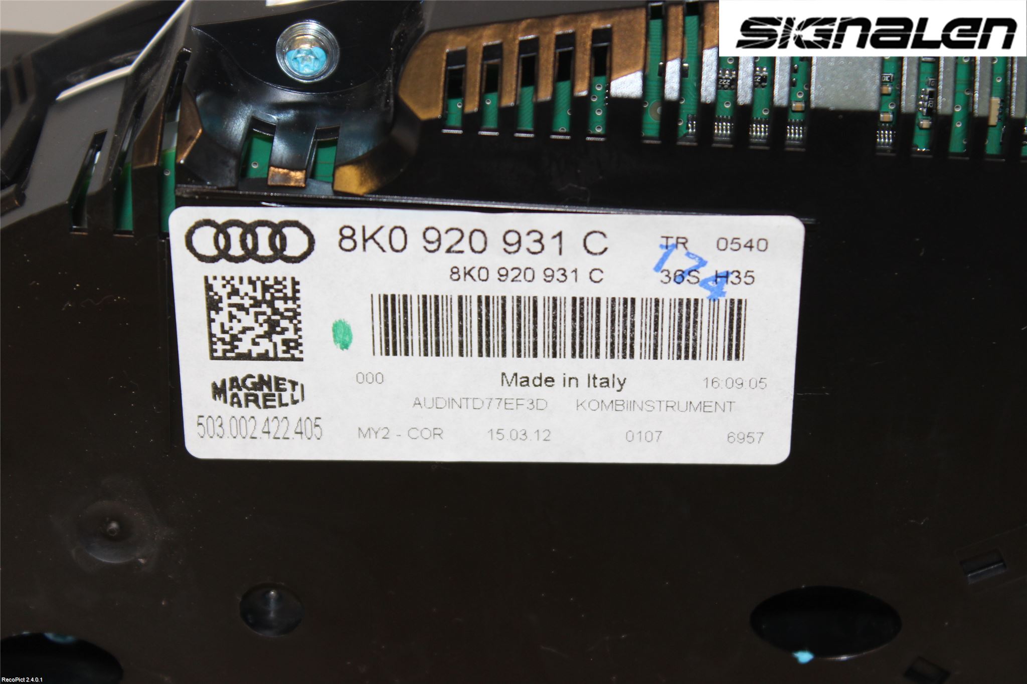 Audi A4 12-15 Instrument Komb