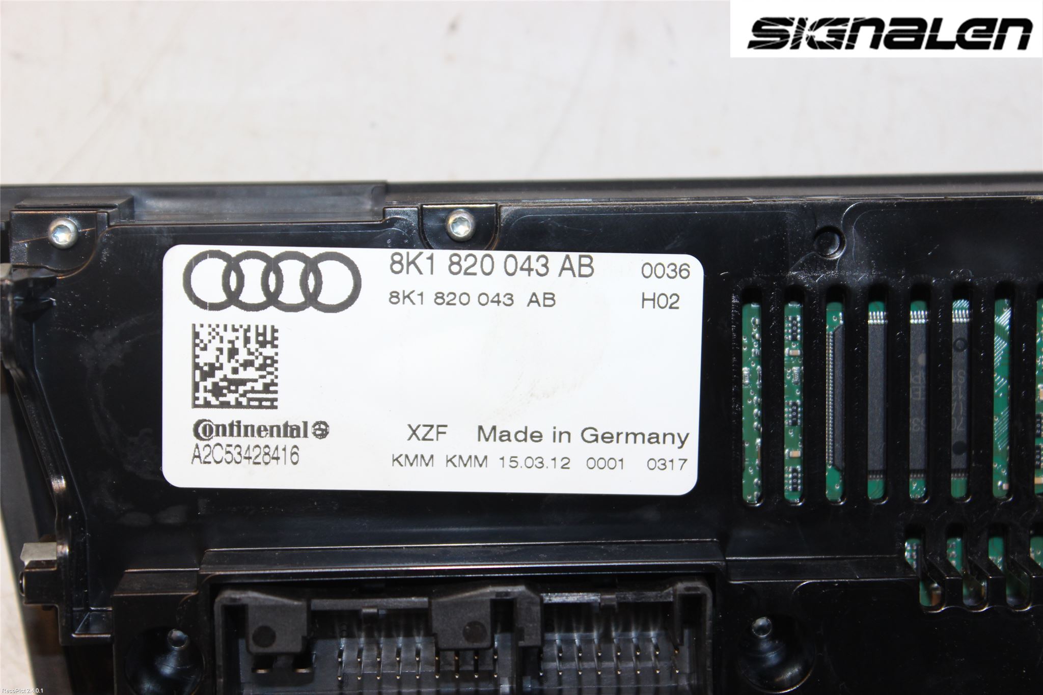 Audi A4 12-15 Ac Styrenhet Ac Manöveren