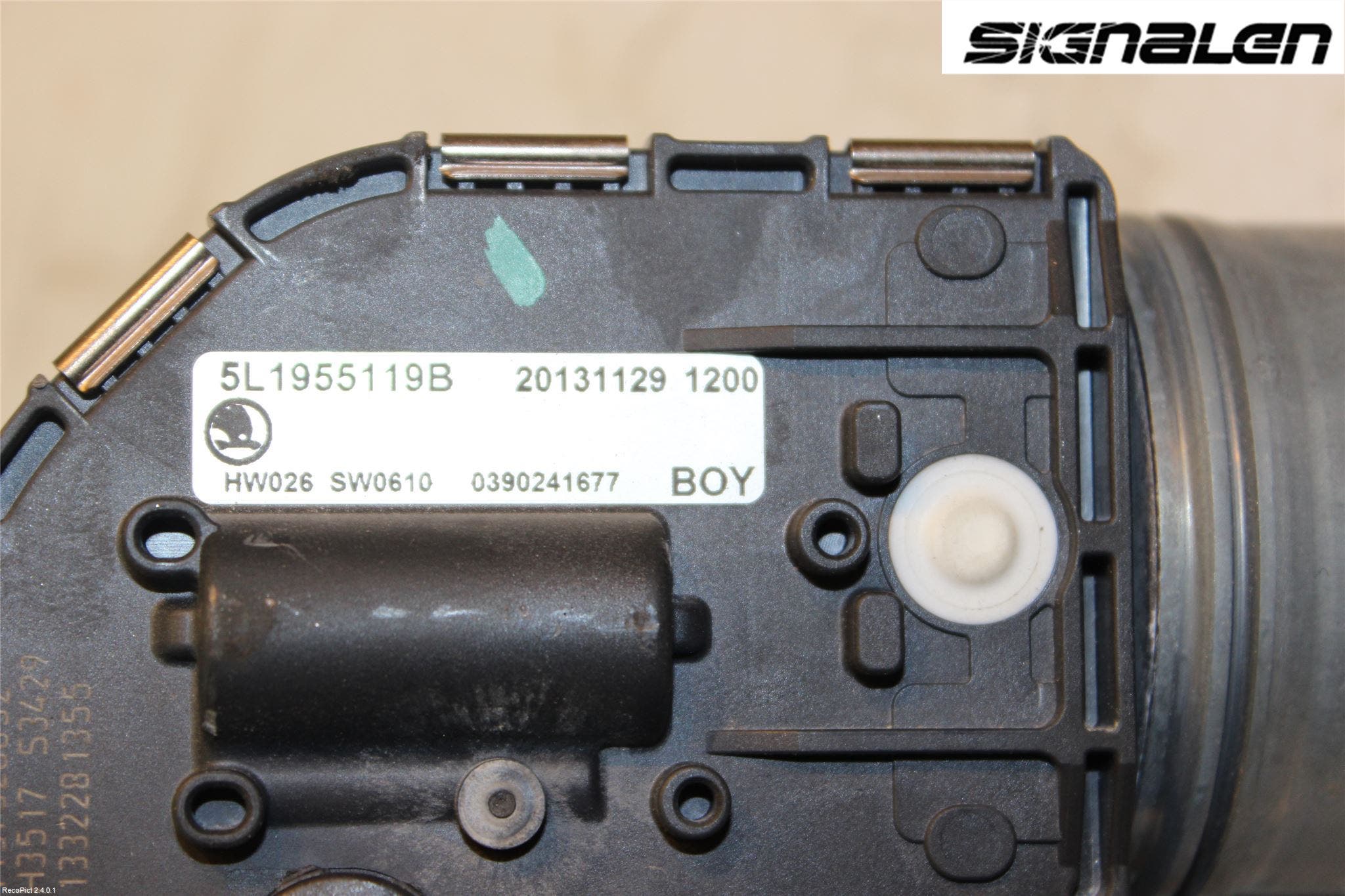 Skoda YETI Torkarmotor Vindruta