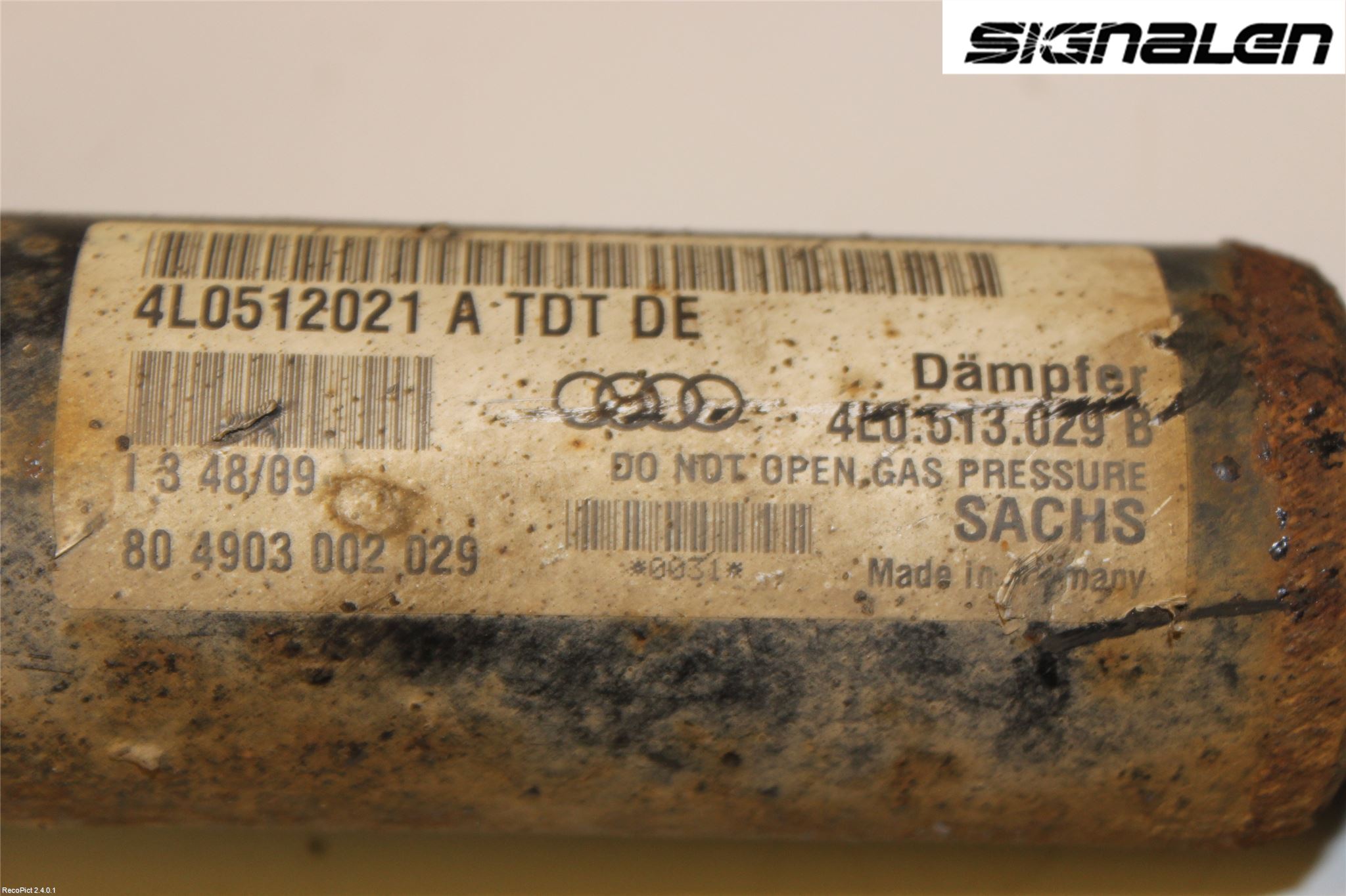 Audi Q7/SQ7 Fjäderben Bak Vänster