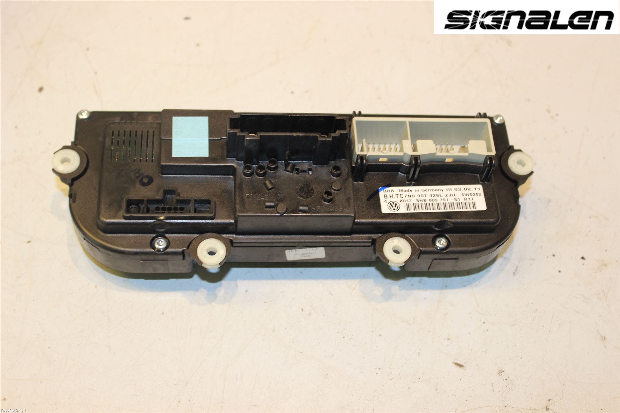 Volkswagen VW TOURAN 10-15 Ac Styrenhet Ac Manöveren