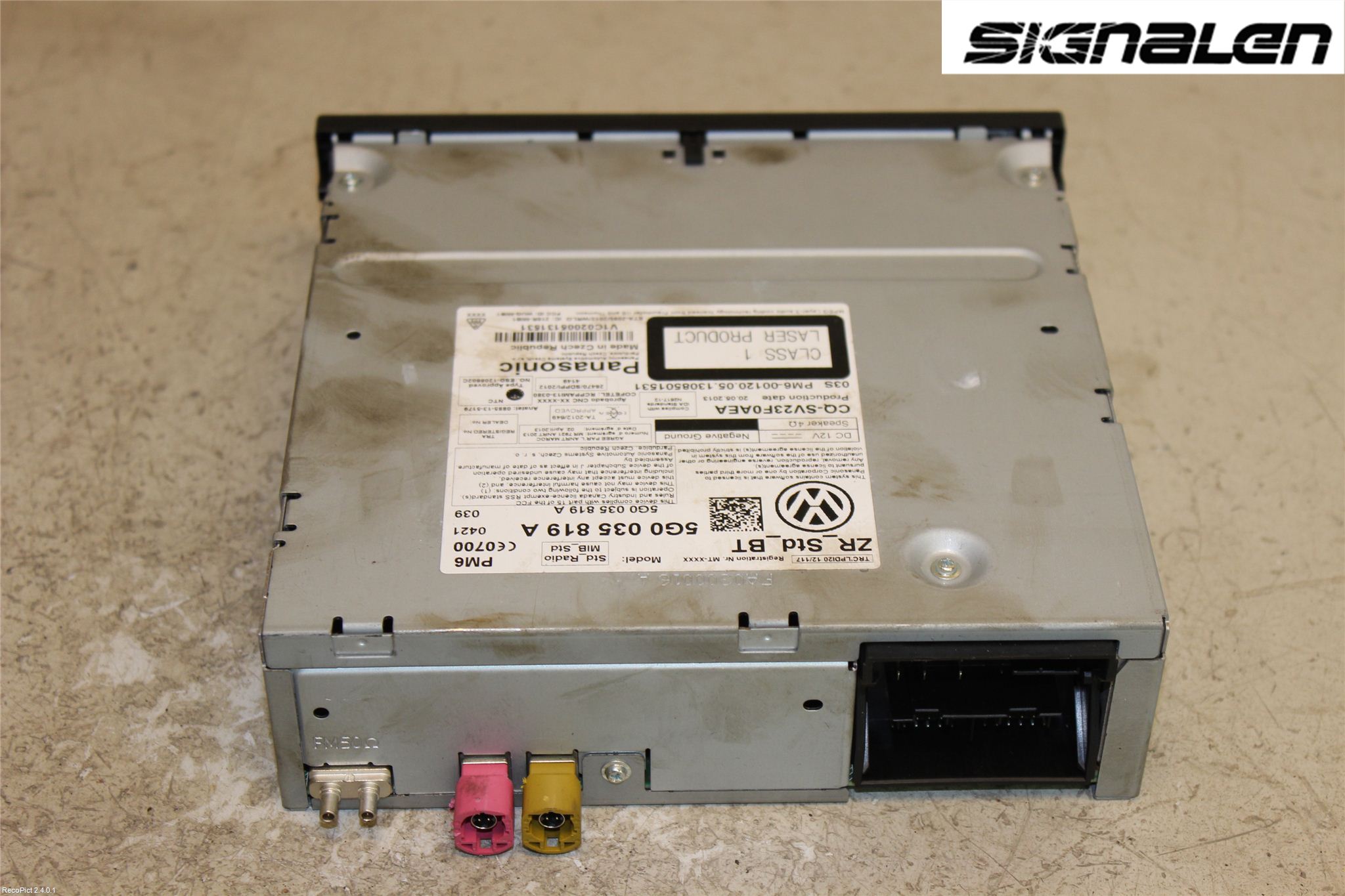 Volkswagen VW GOLF / E-GOLF VII 13-20 Radio