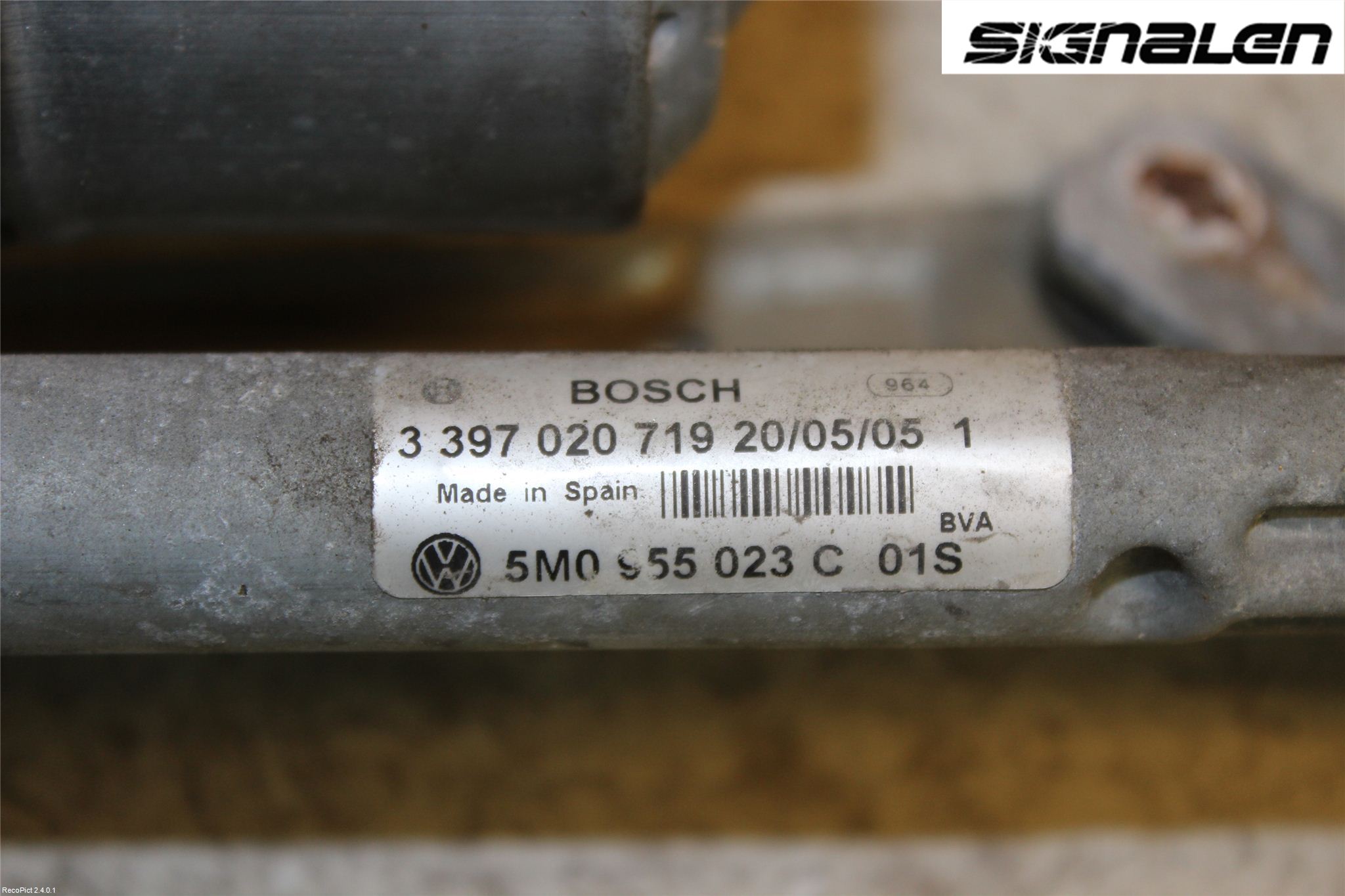 Volkswagen VW GOLF PLUS/CROSS GOLF 04-14 Torkarmotor Vindruta