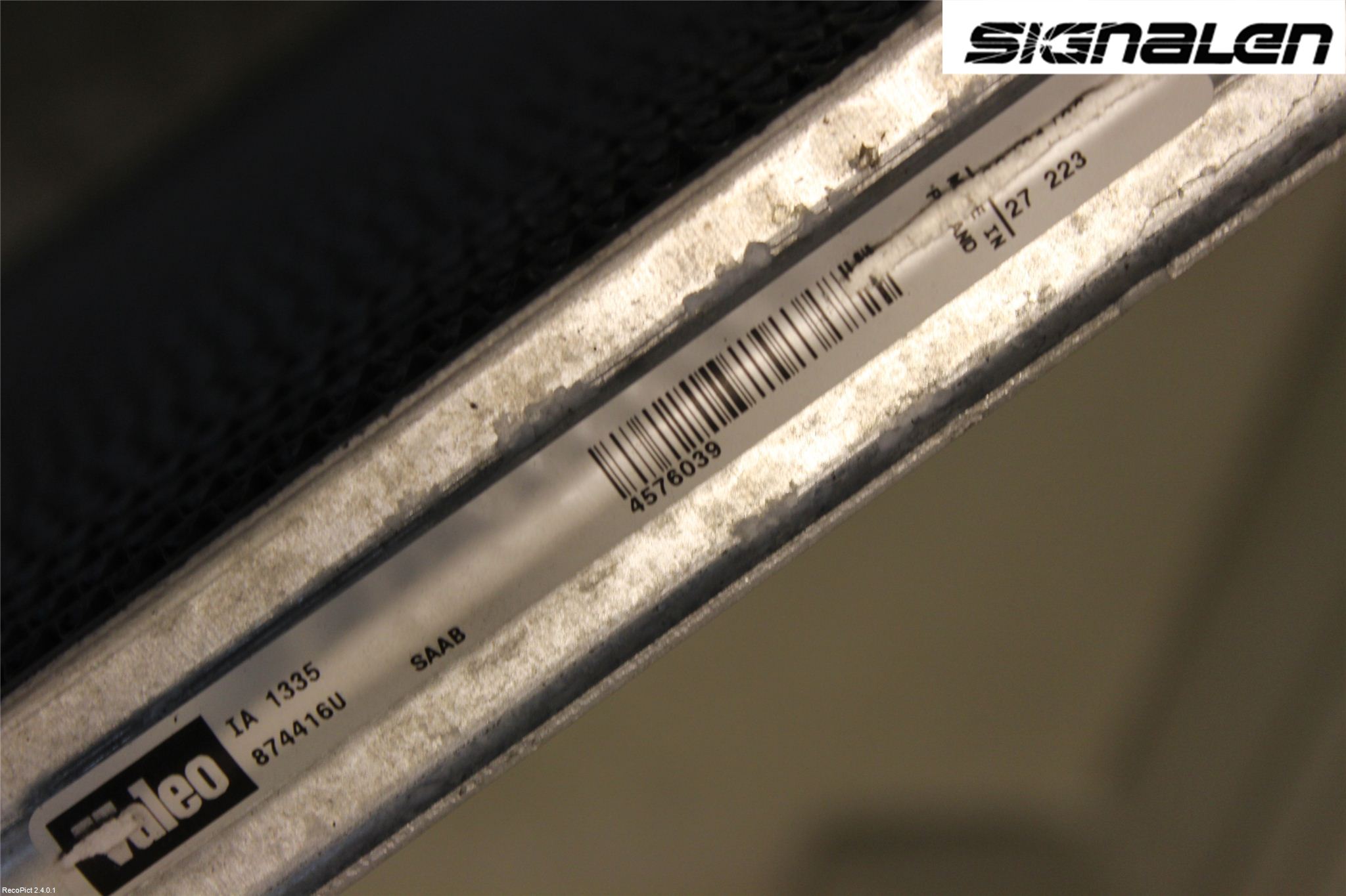 Saab 9-5     06-10 Laddluft-Intercooler Kyl