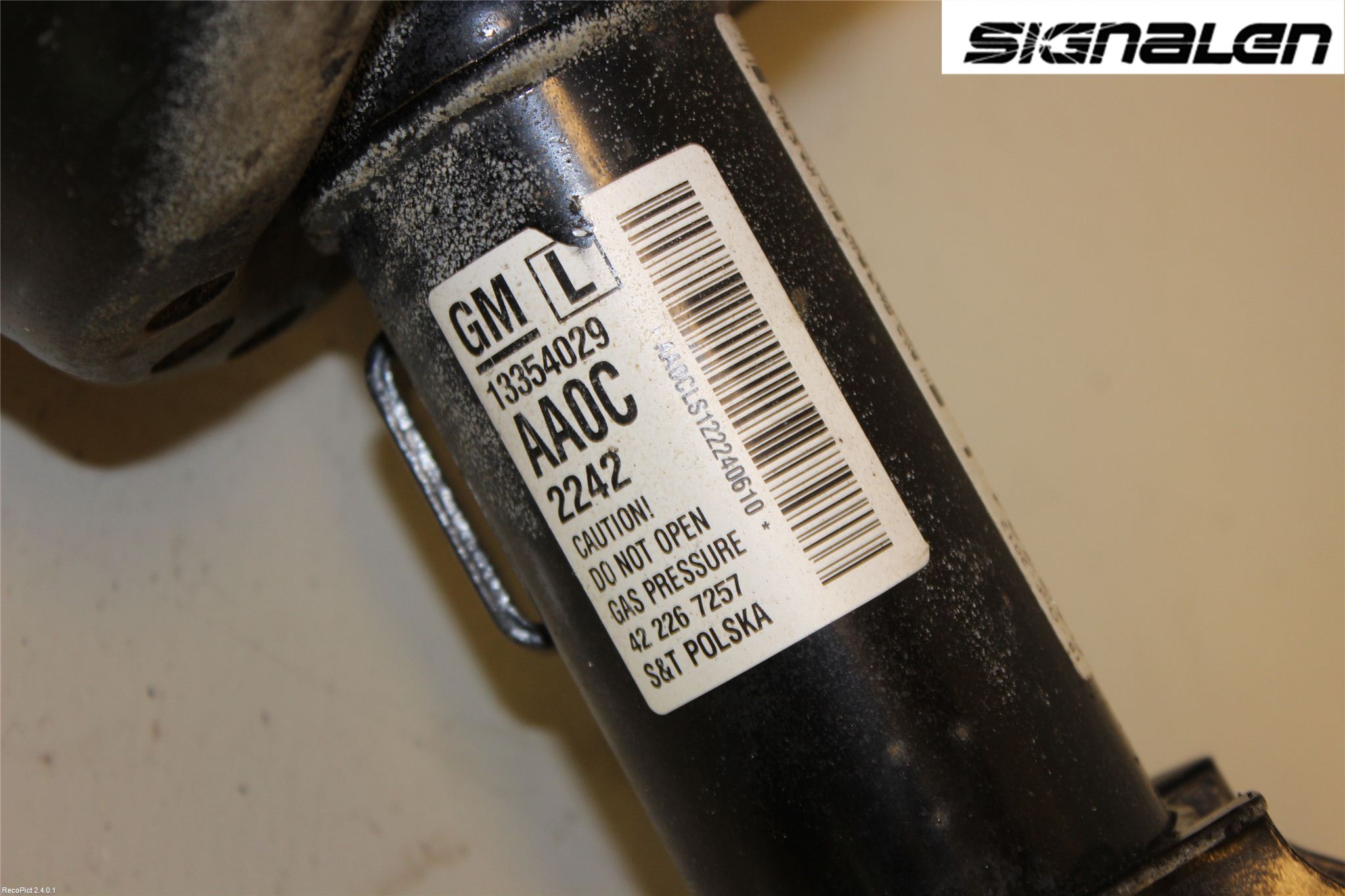 Opel ASTRA J 10-15 Fjäderben Fram Vänster