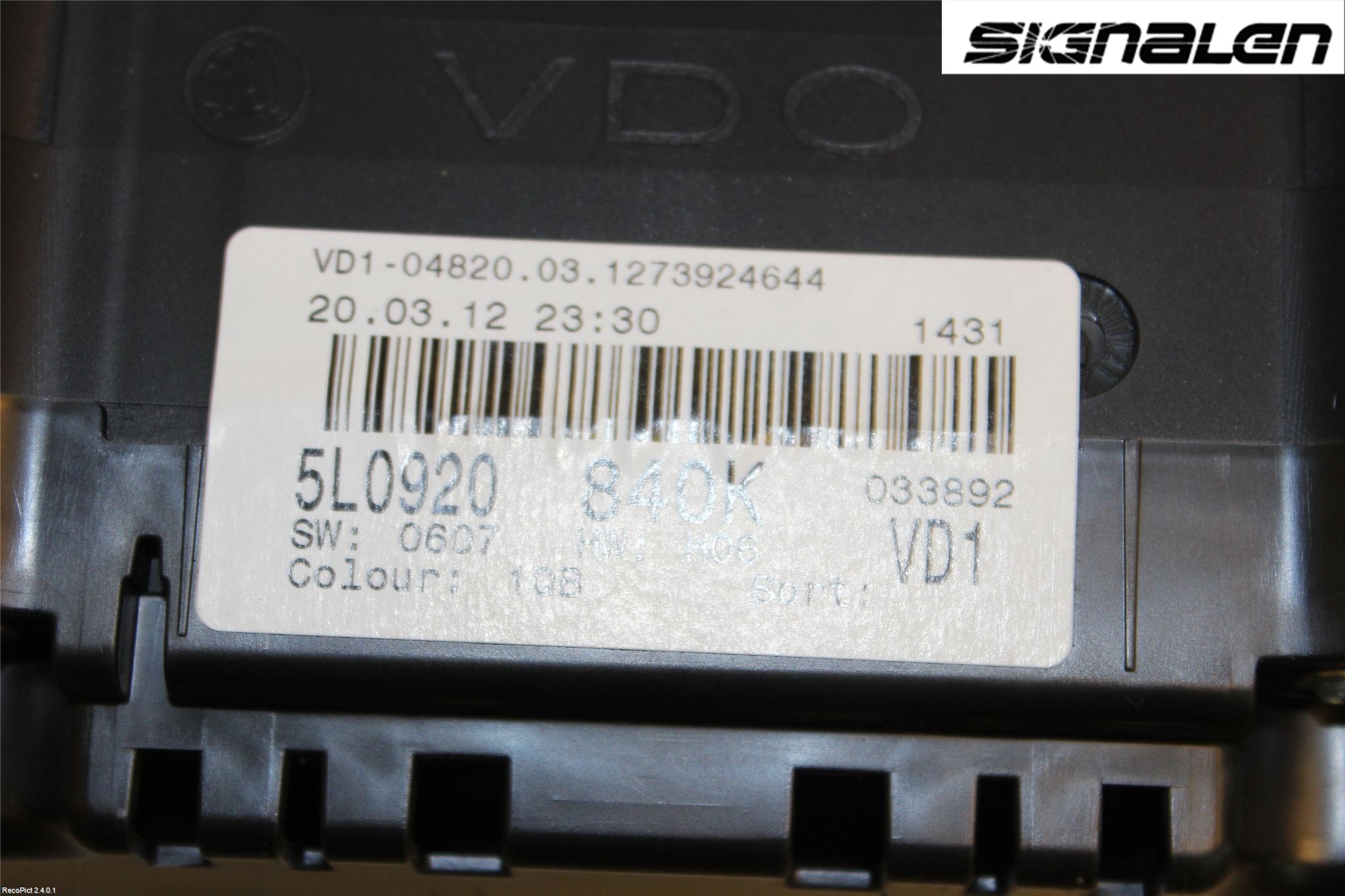 Skoda YETI Instrument Komb