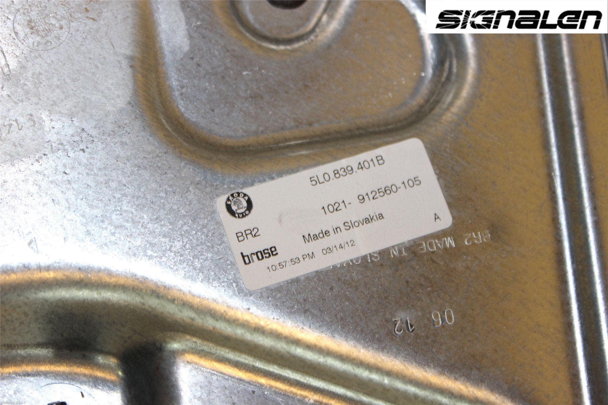 Skoda YETI Fönsterhissmekanism